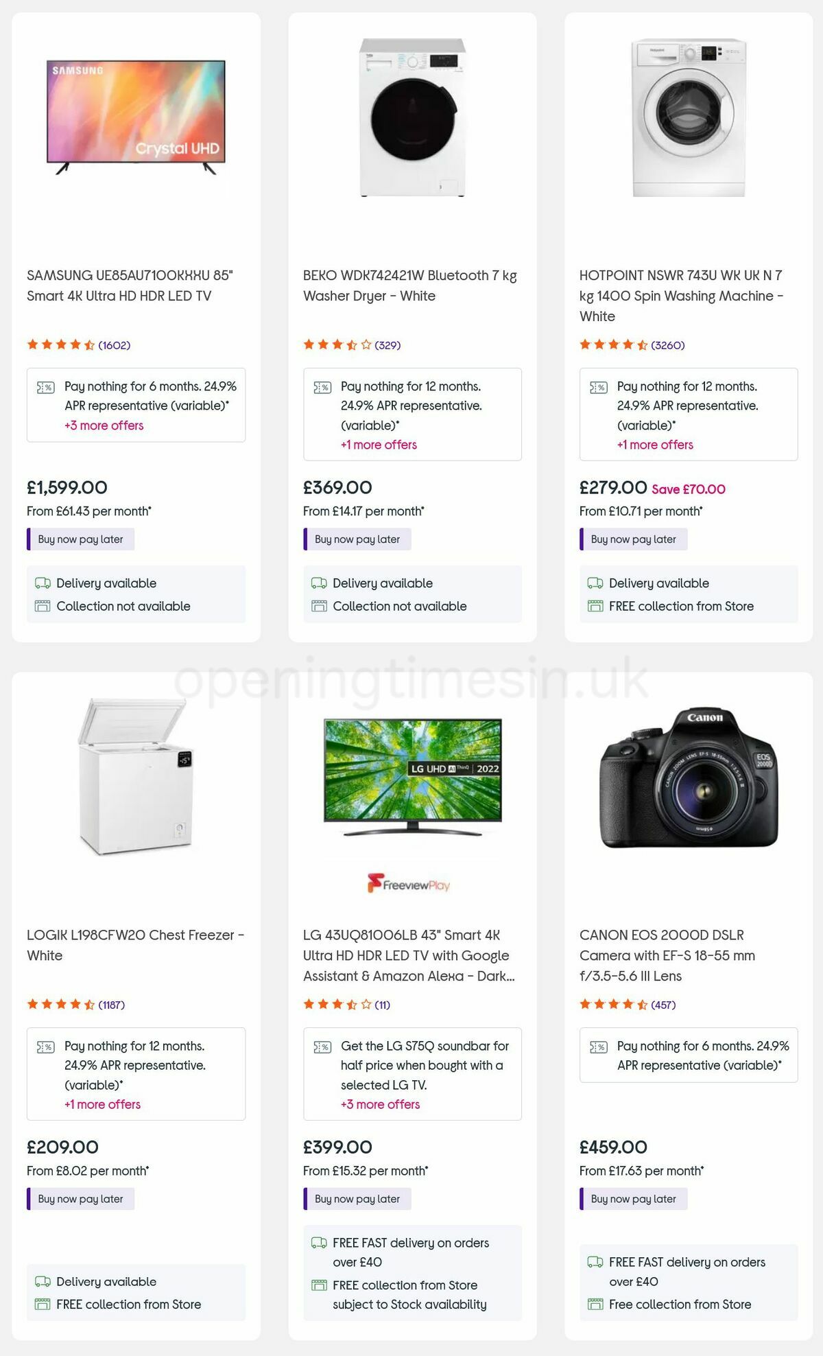 Currys Offers from 15 September