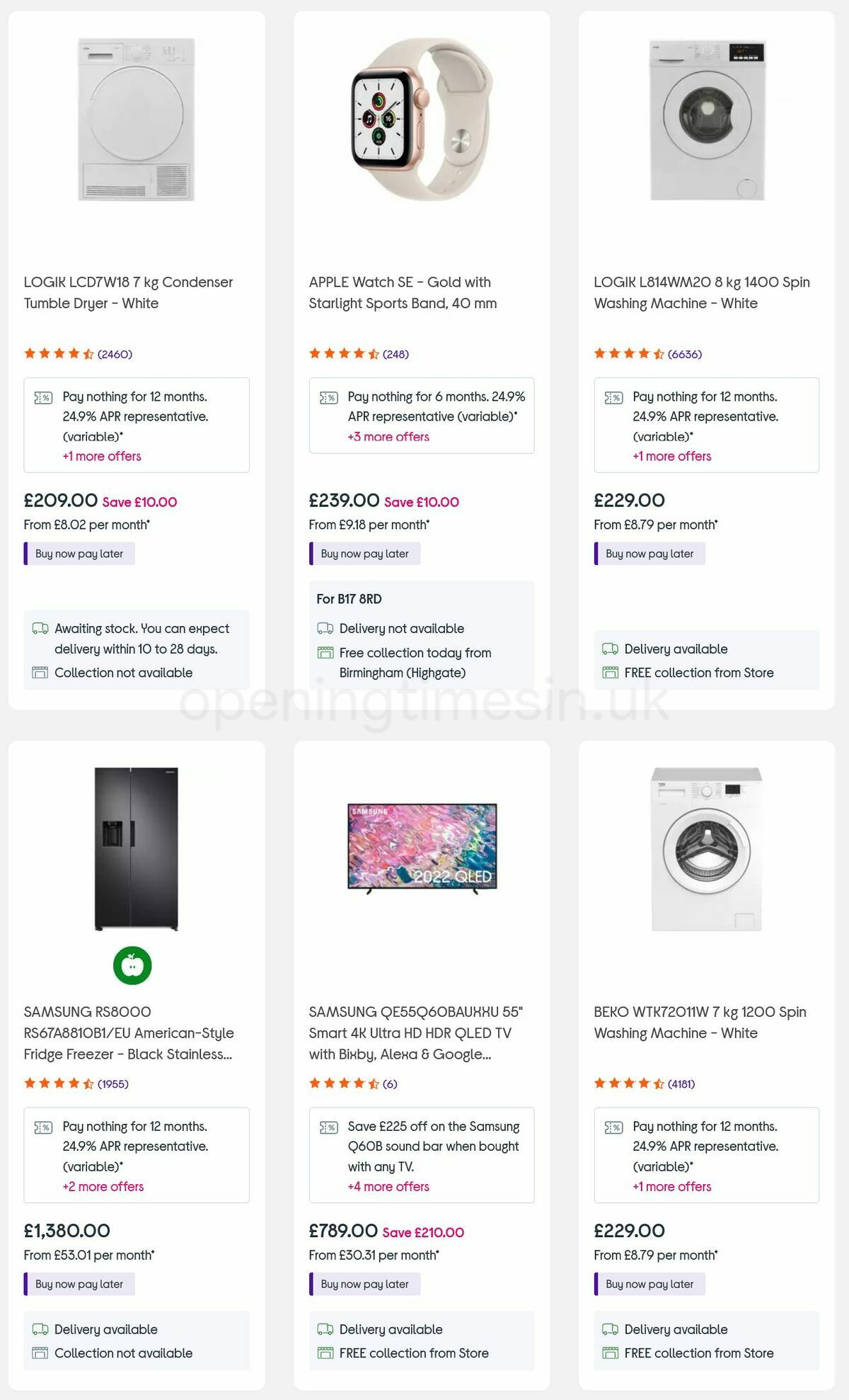 Currys Offers from 15 September