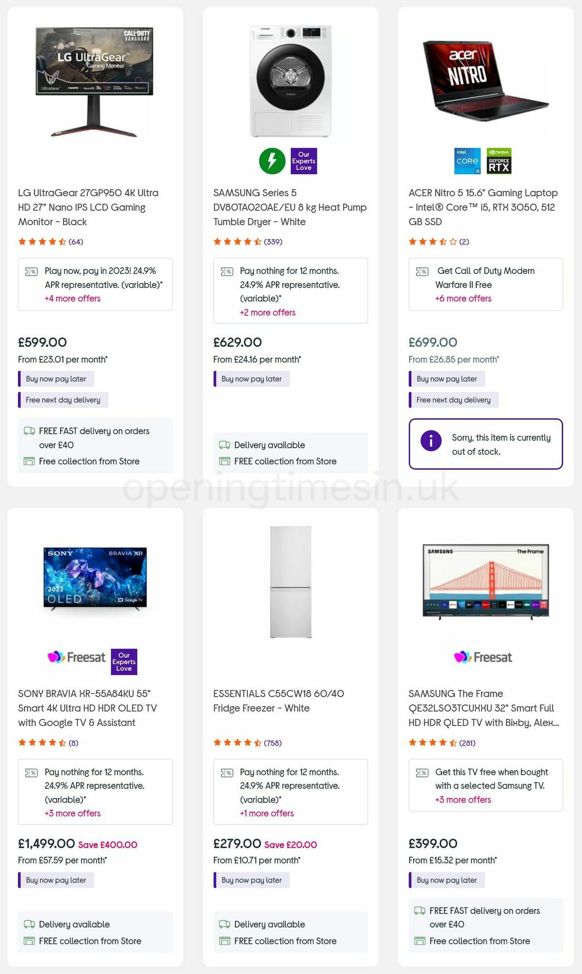 Currys Offers from 15 September