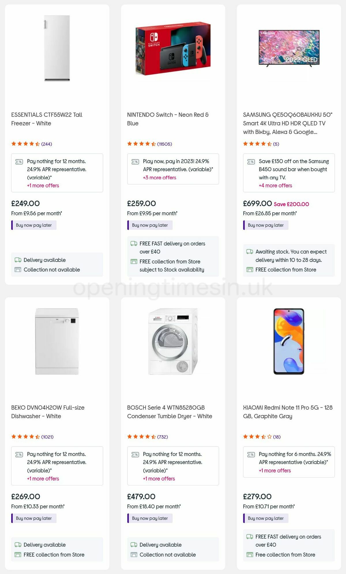 Currys Offers from 15 September