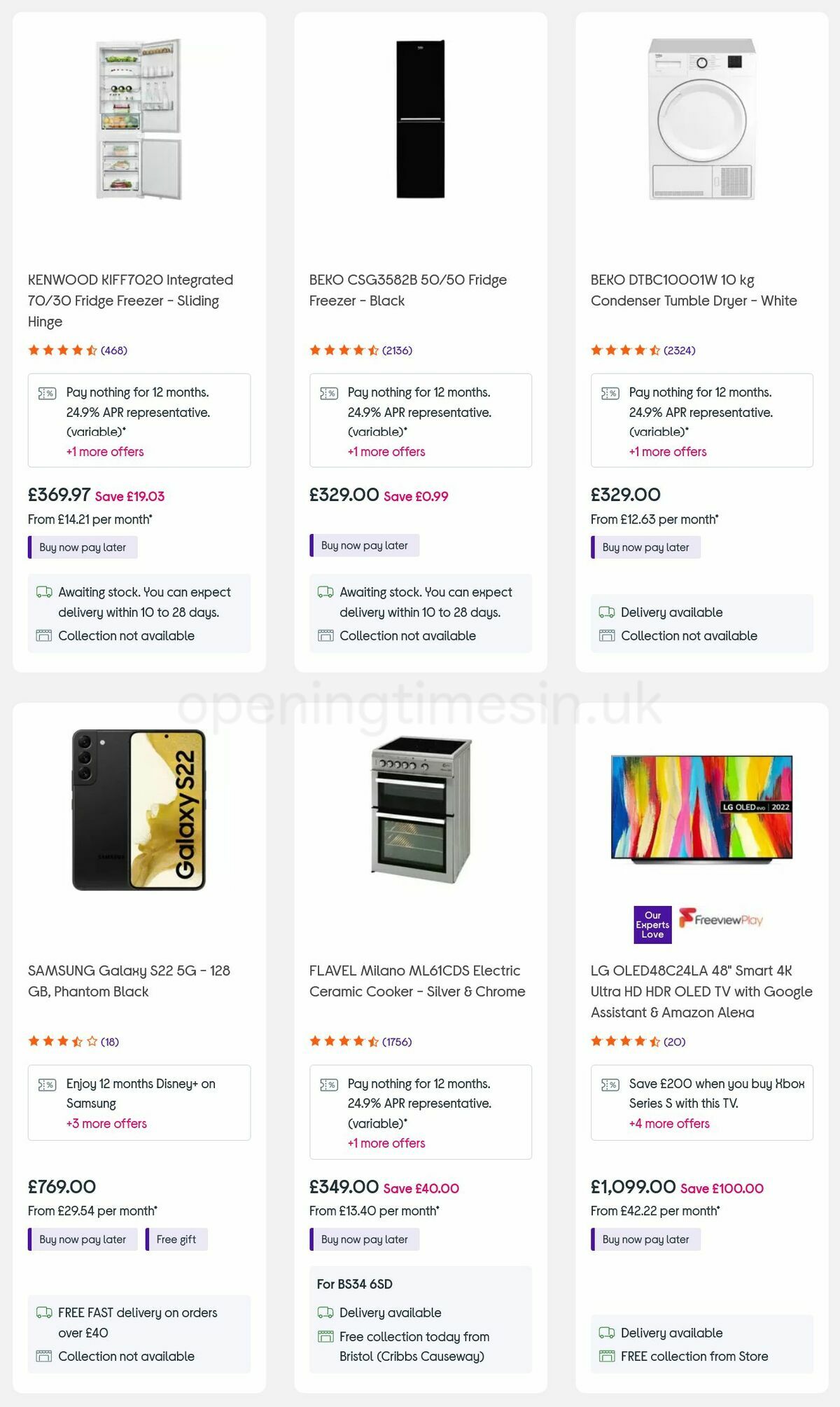 Currys Offers from 15 September