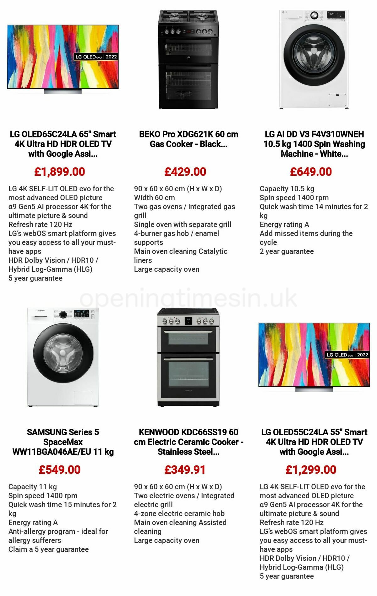 Currys Offers from 20 October