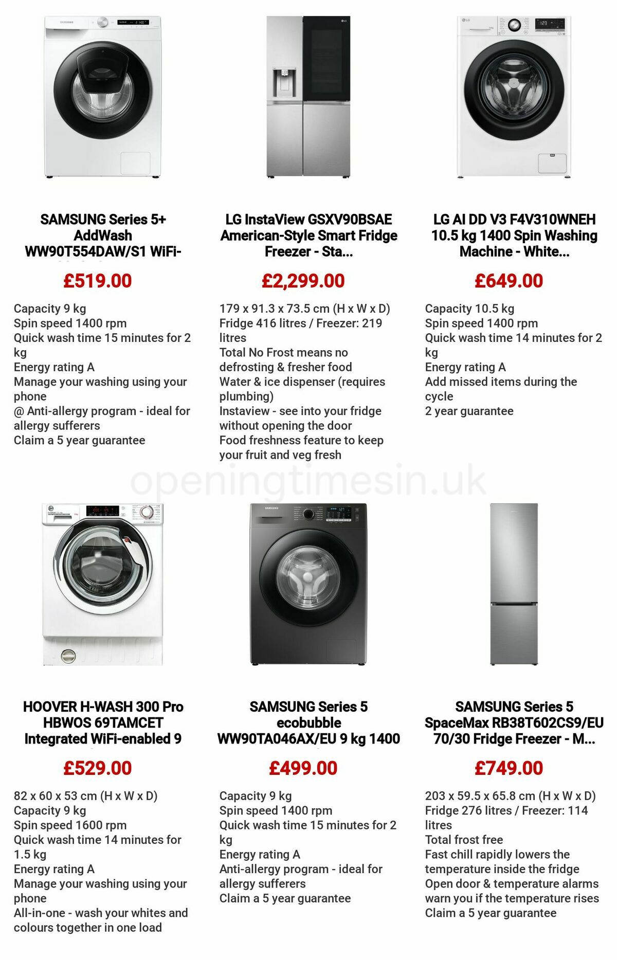 Currys Offers from 20 October