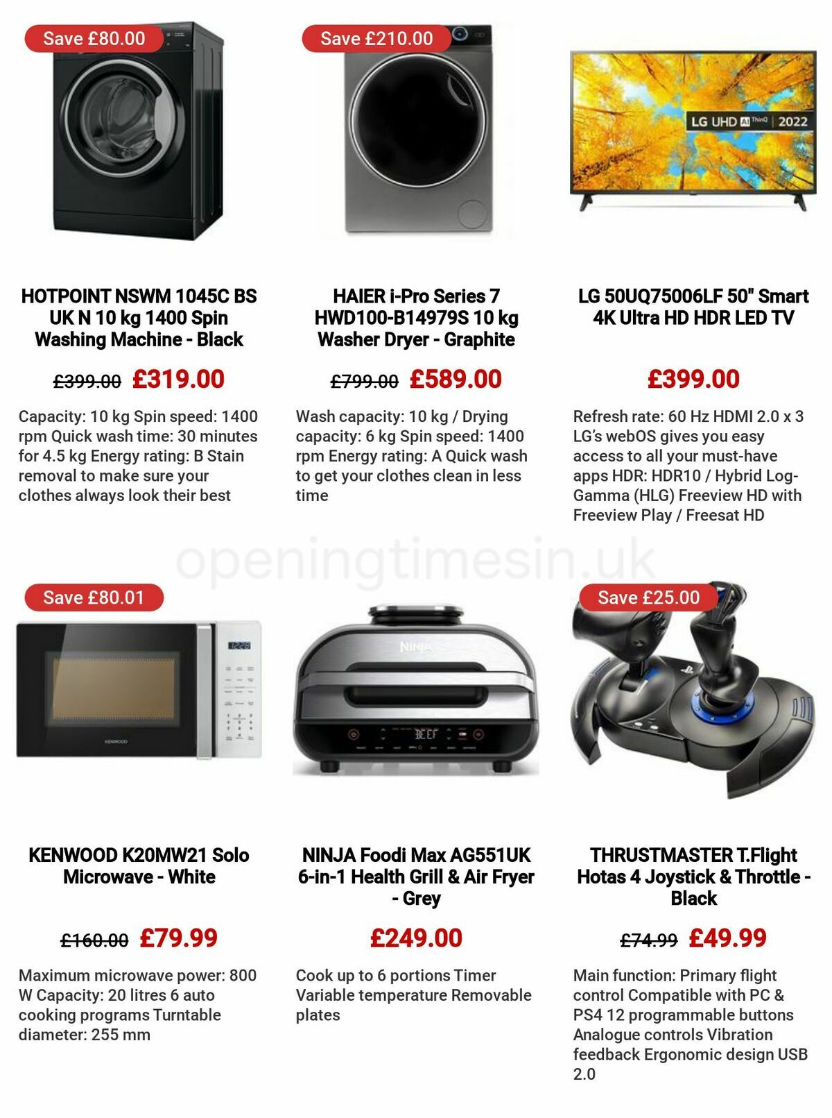 Currys Offers from 3 November