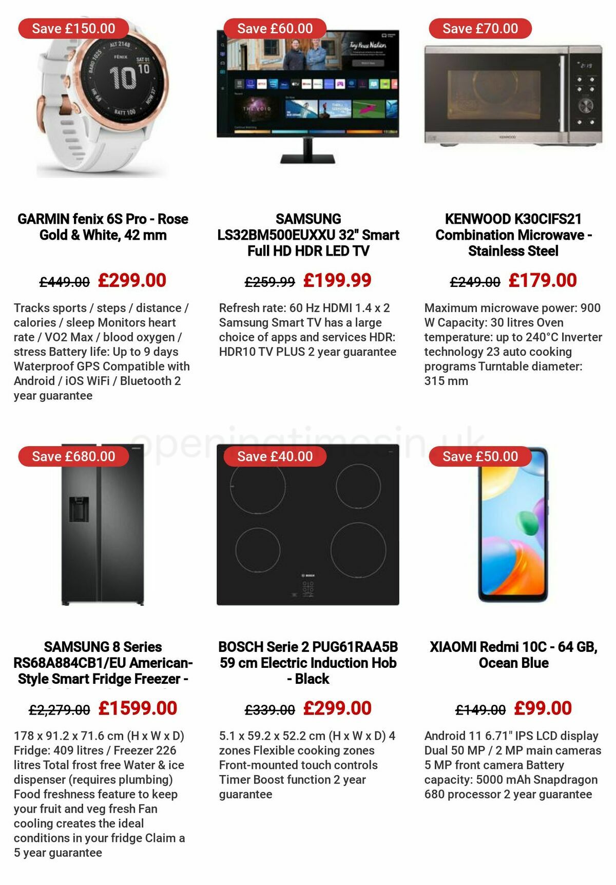 Currys Offers from 3 November