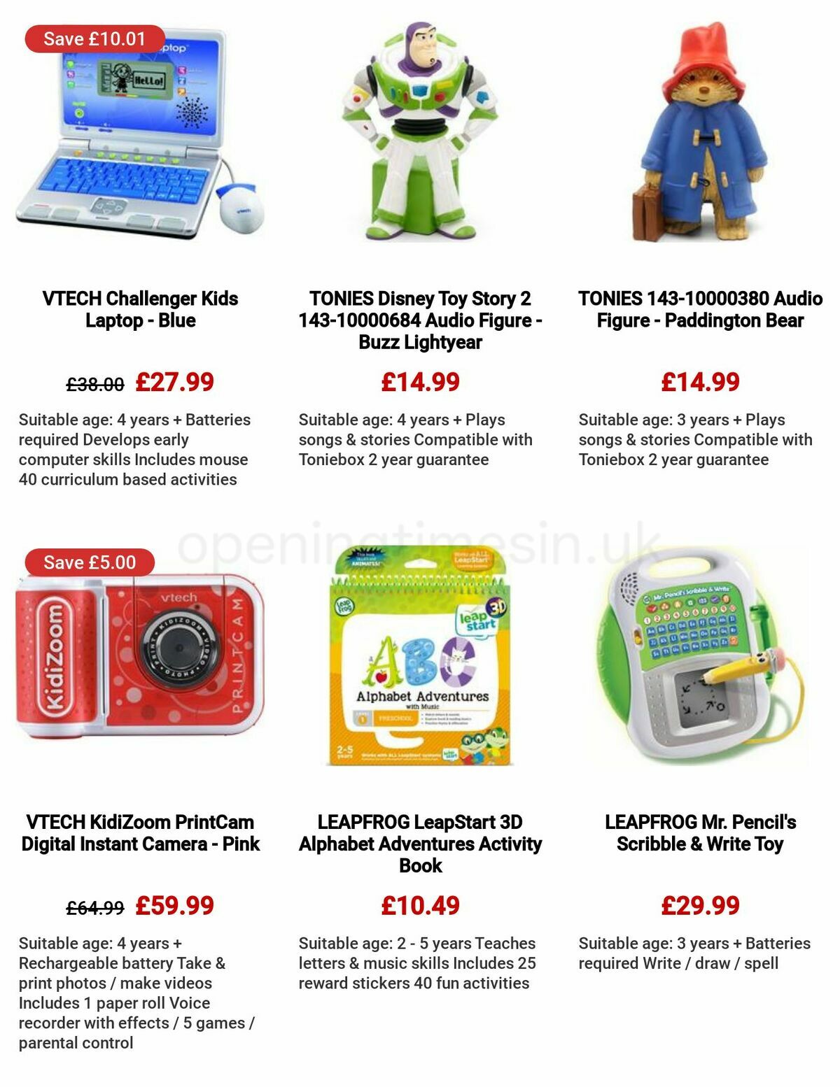 Currys Offers from 1 December