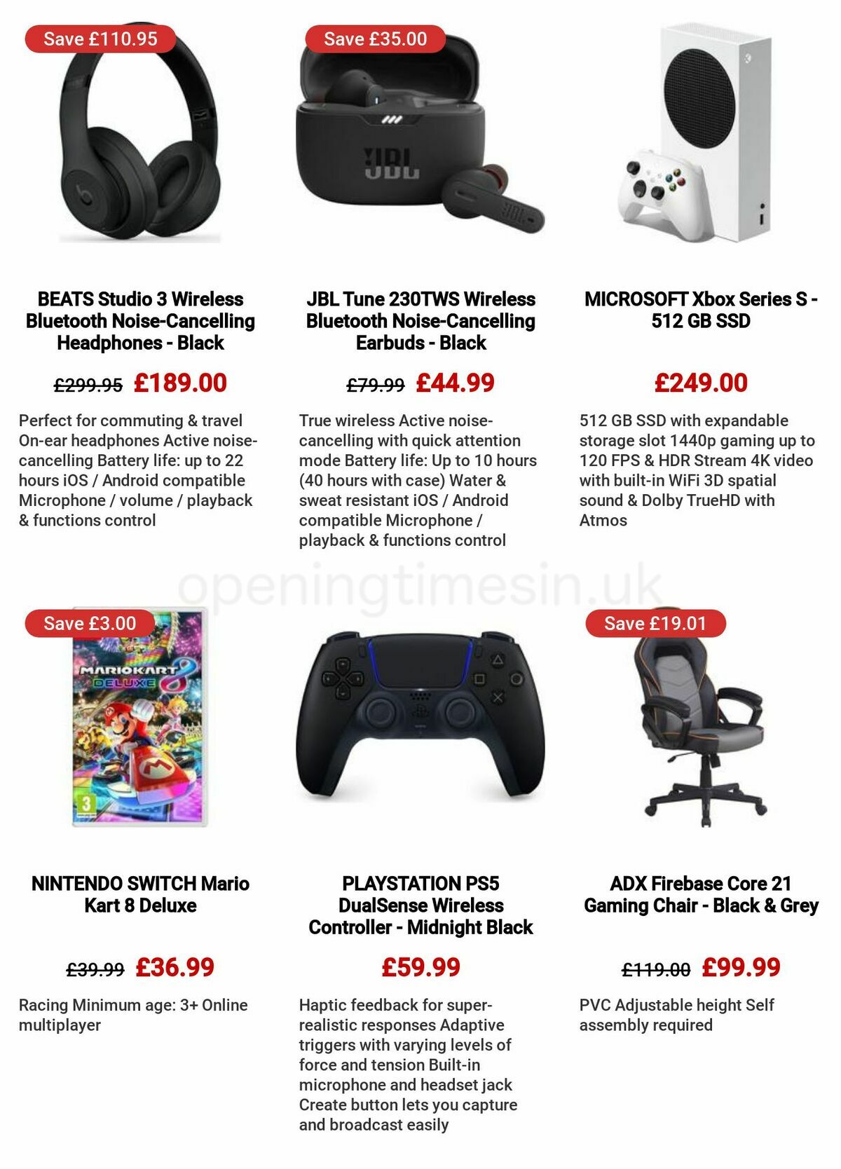 Currys Offers from 8 December