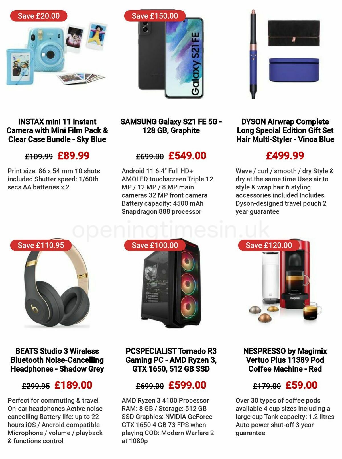 Currys Offers from 8 December