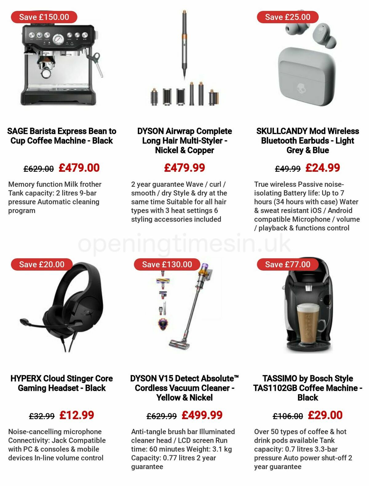 Currys Offers from 8 December