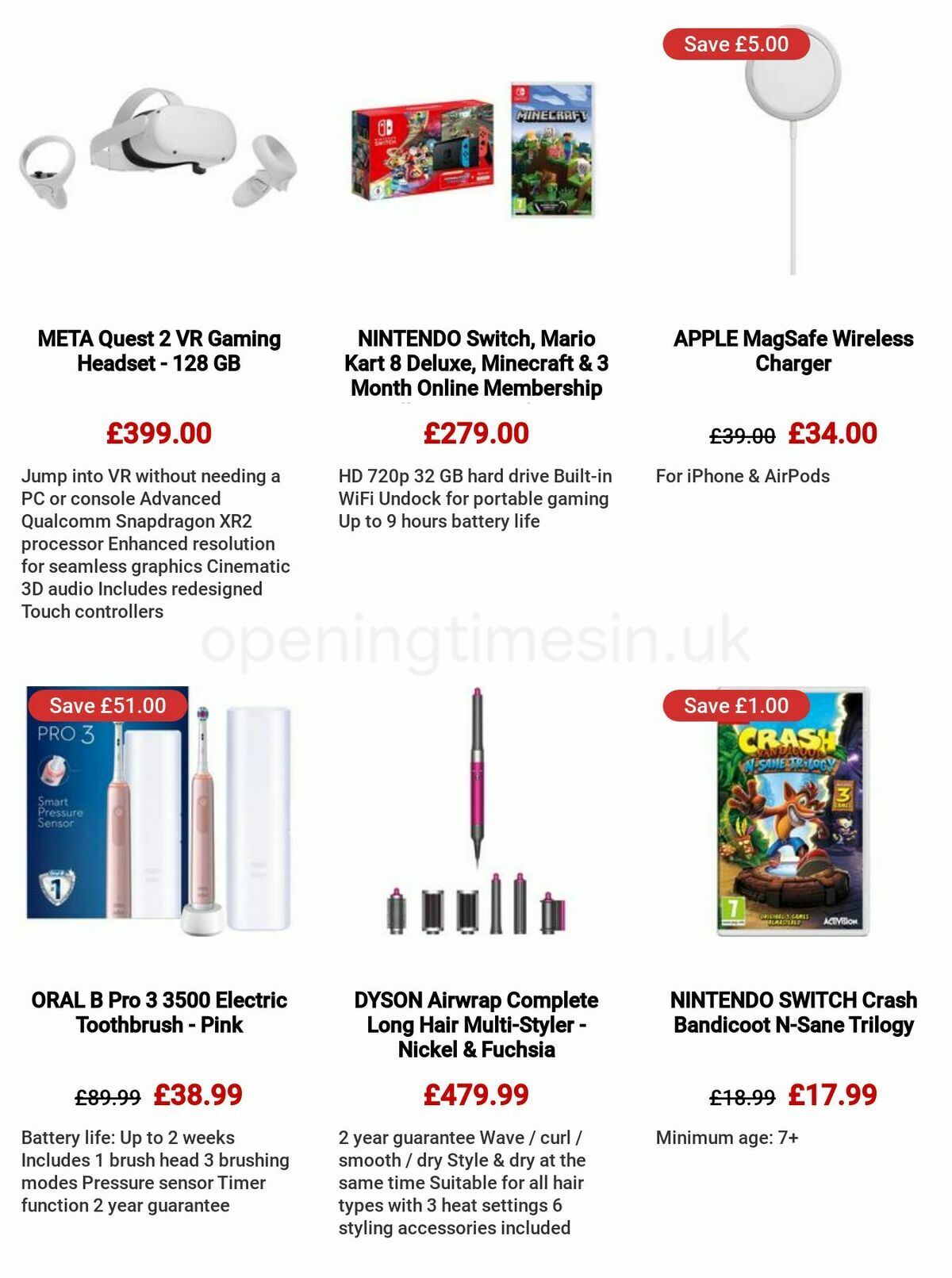 Currys Offers from 8 December