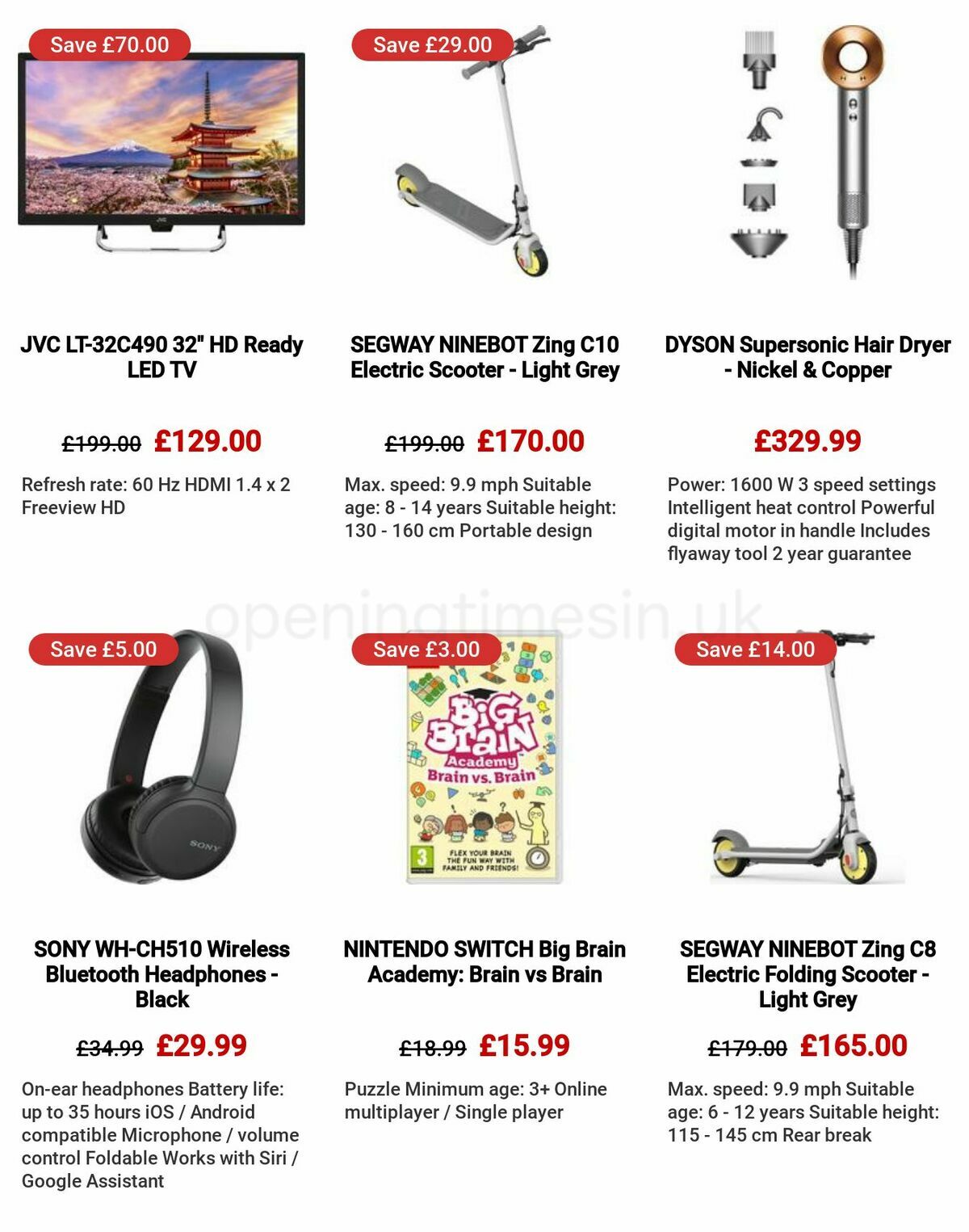 Currys Offers from 8 December