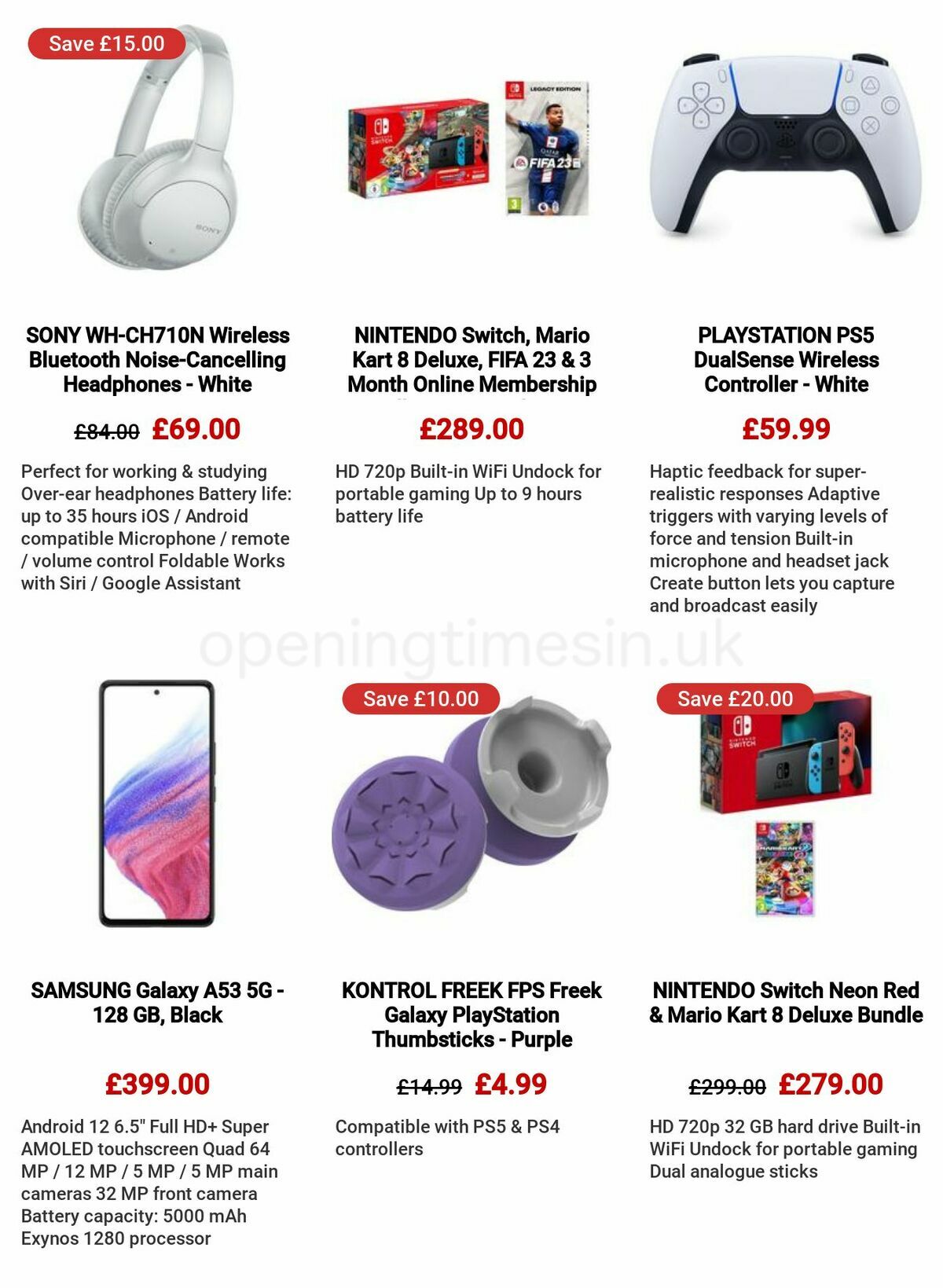 Currys Offers from 8 December