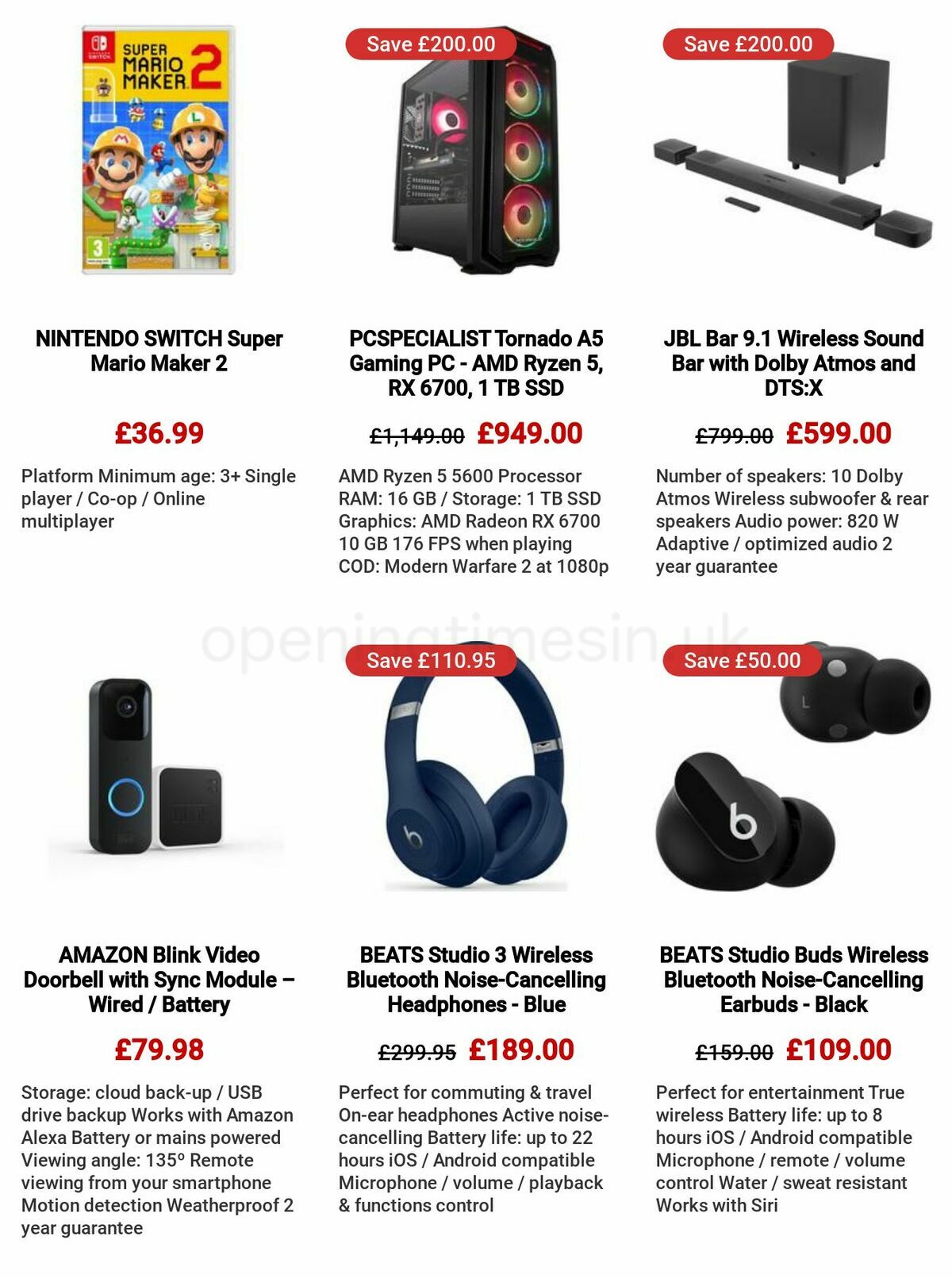 Currys Offers from 8 December