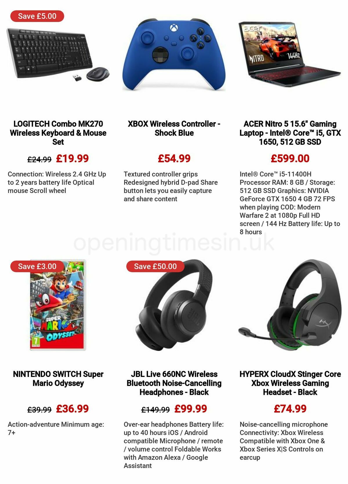 Currys Offers from 8 December