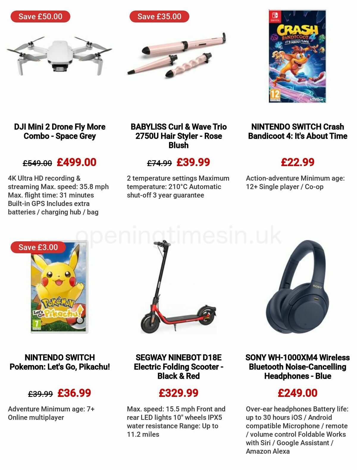 Currys Offers from 8 December