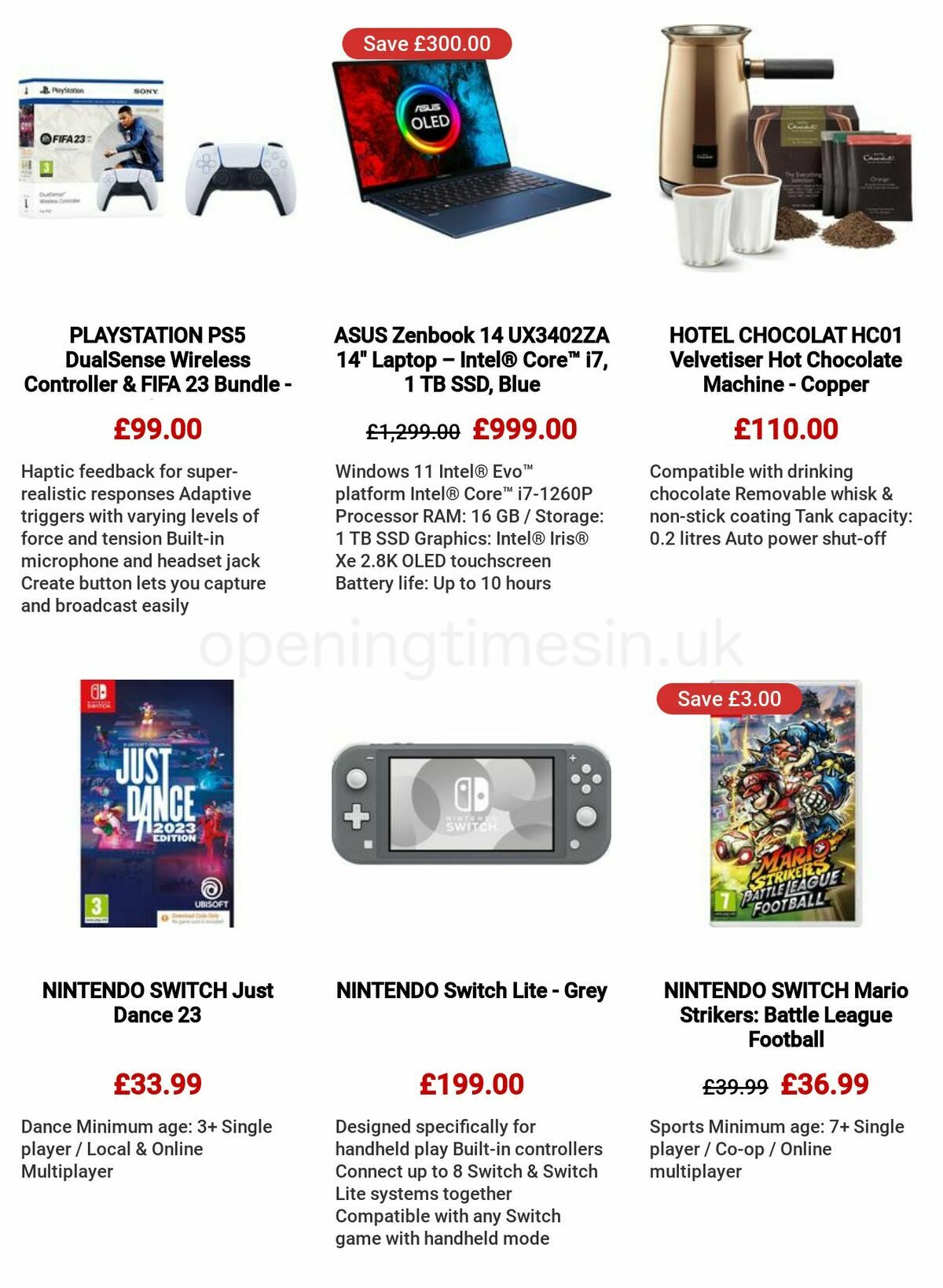 Currys Offers from 8 December