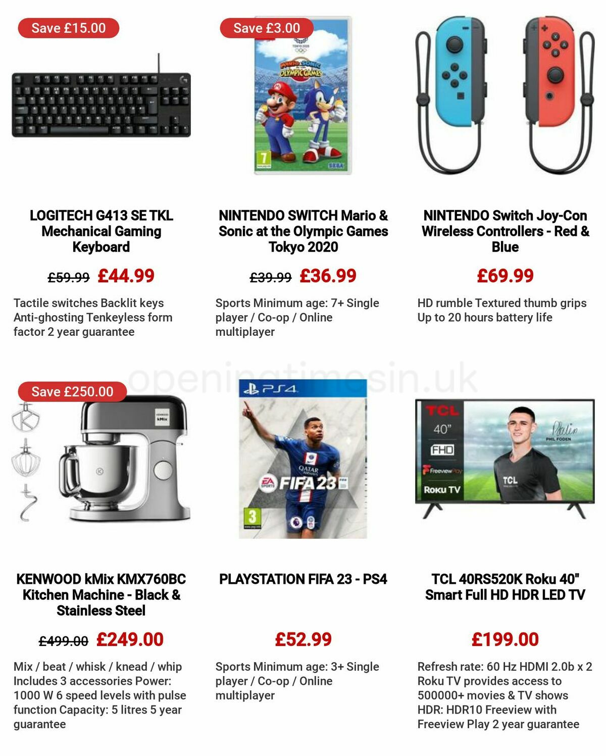 Currys Offers from 8 December