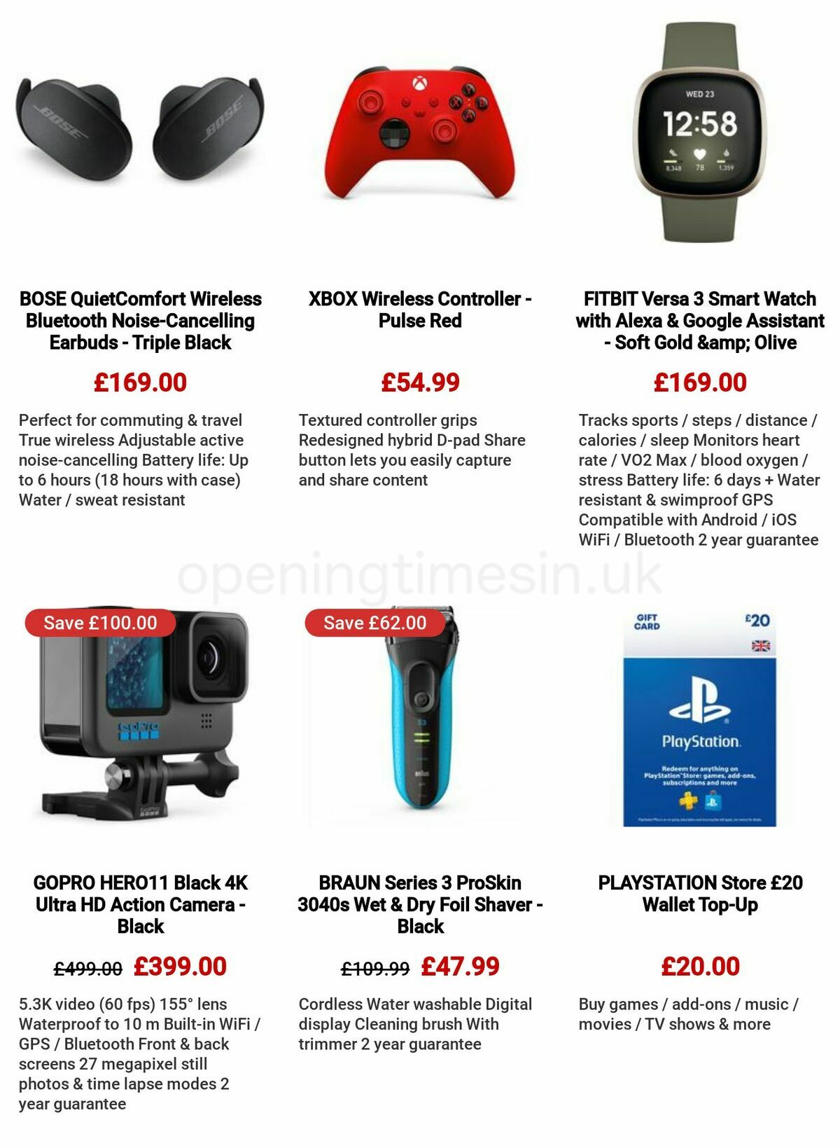 Currys Offers from 8 December
