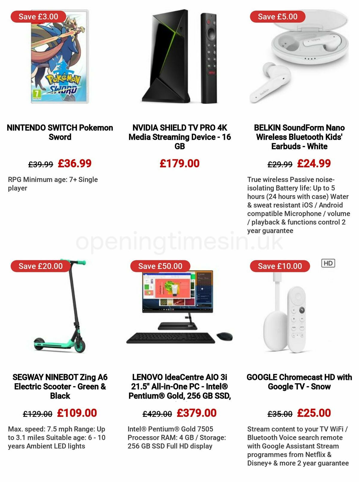 Currys Offers from 8 December