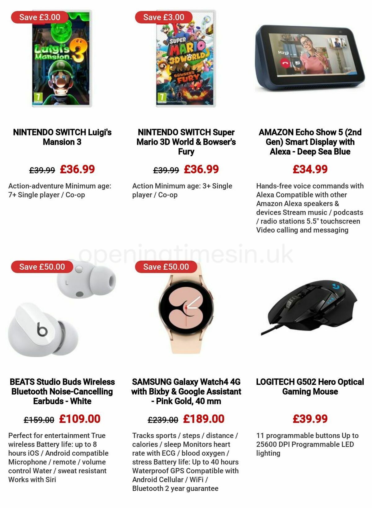 Currys Offers from 8 December