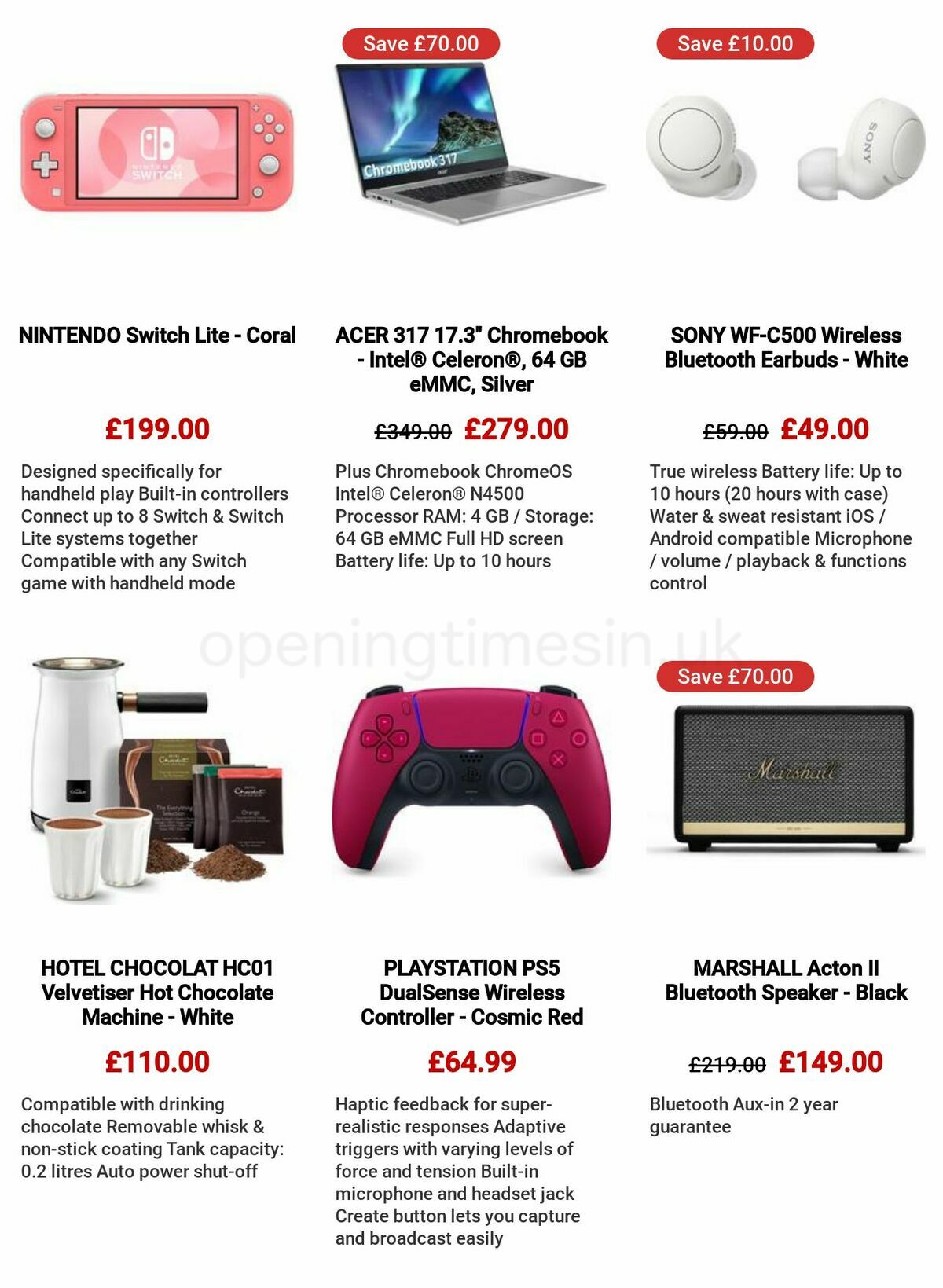 Currys Offers from 8 December