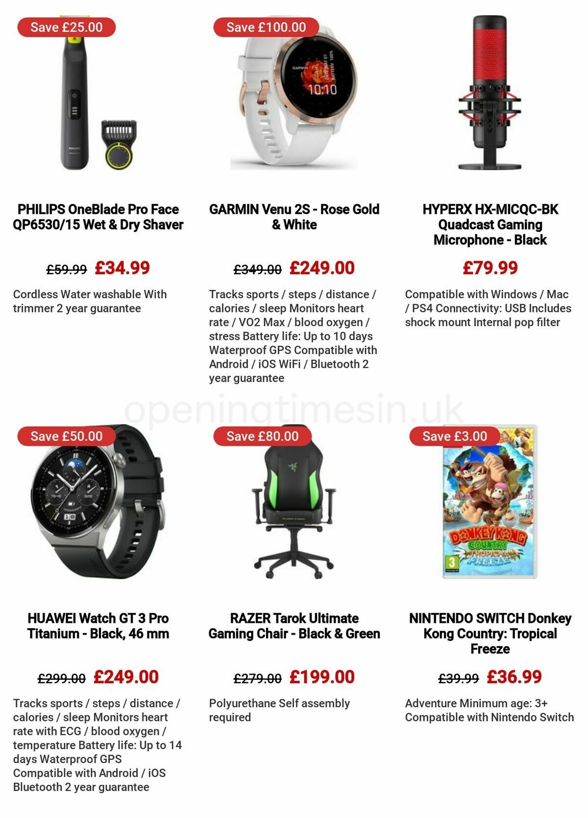 Currys Offers from 8 December