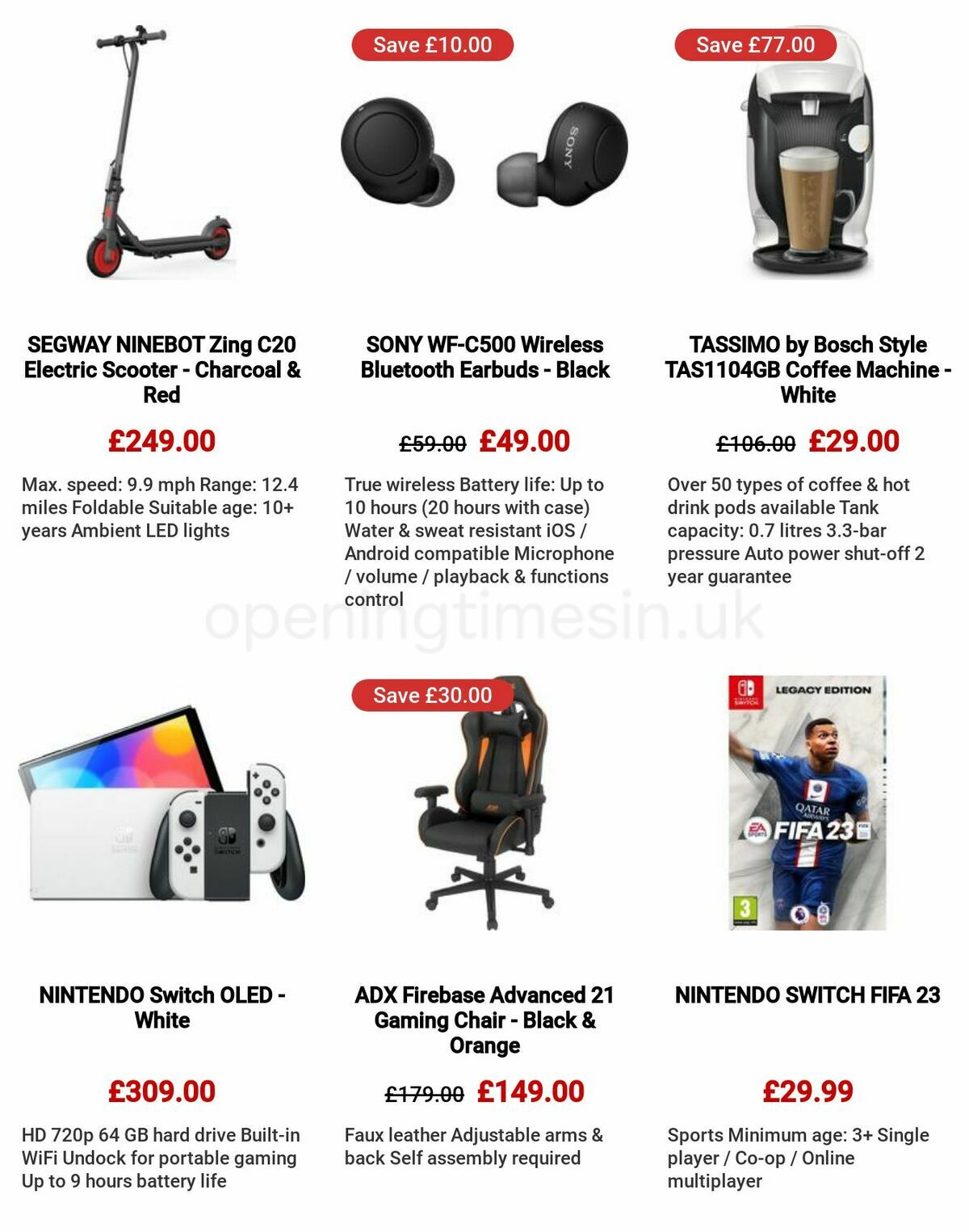 Currys Offers from 8 December