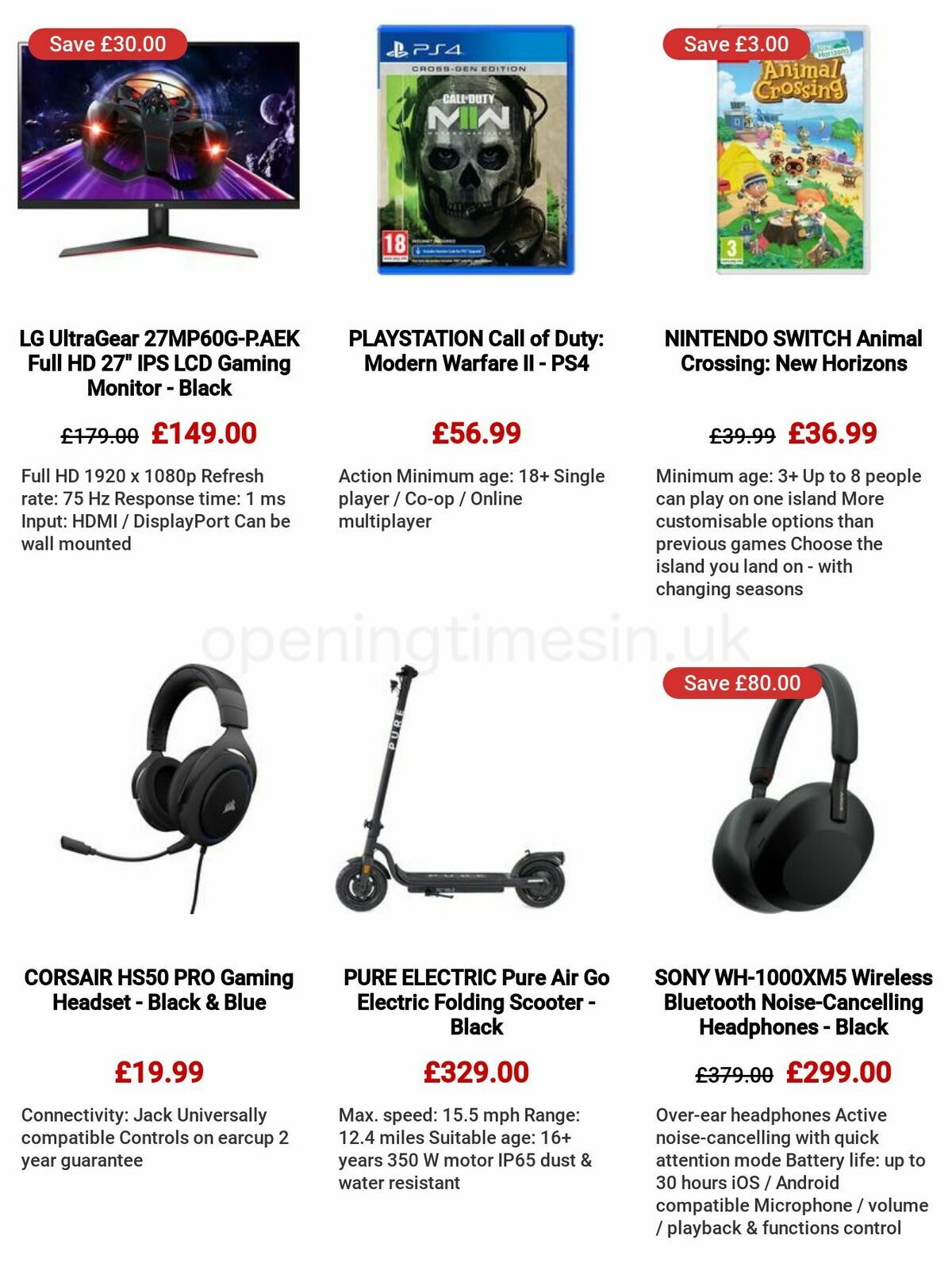 Currys Offers from 8 December