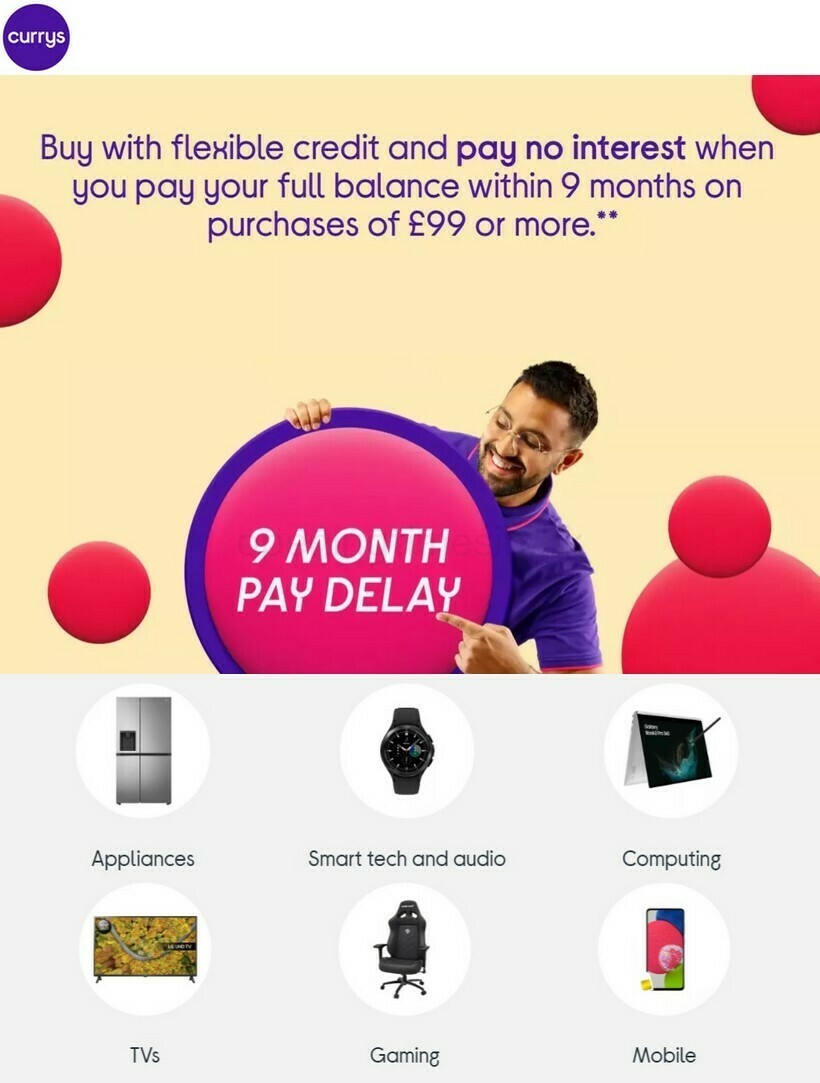 Currys Offers from 26 January
