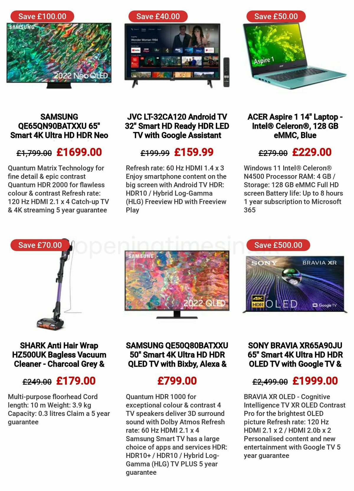 Currys Offers from 23 February