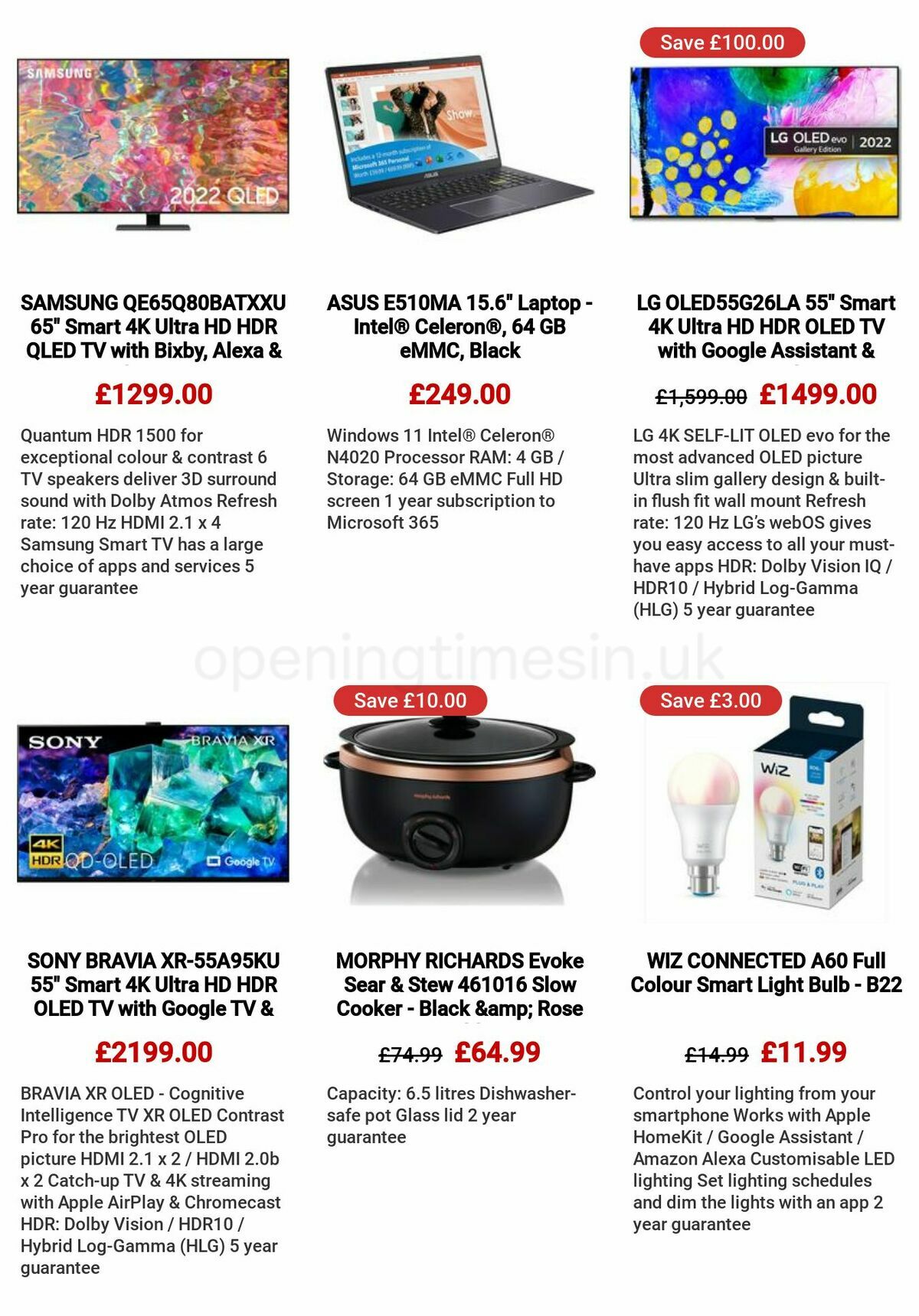 Currys Offers from 23 February