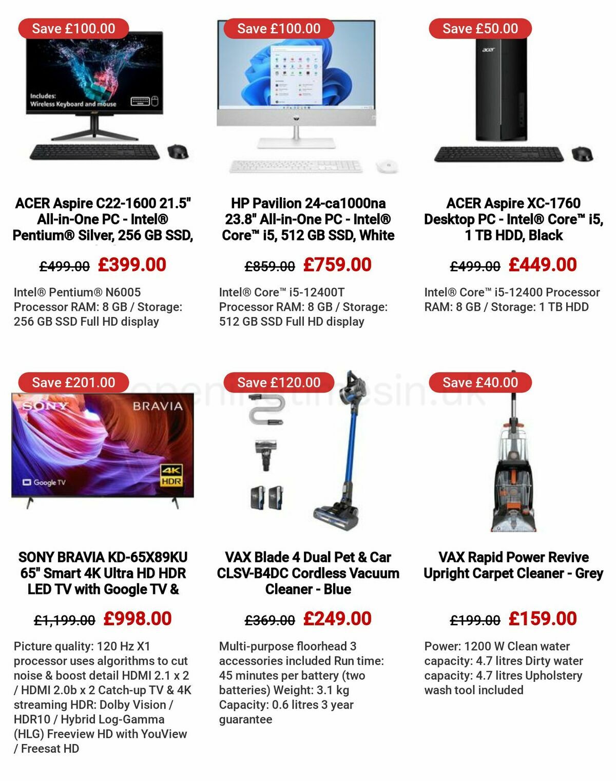 Currys Offers from 23 February