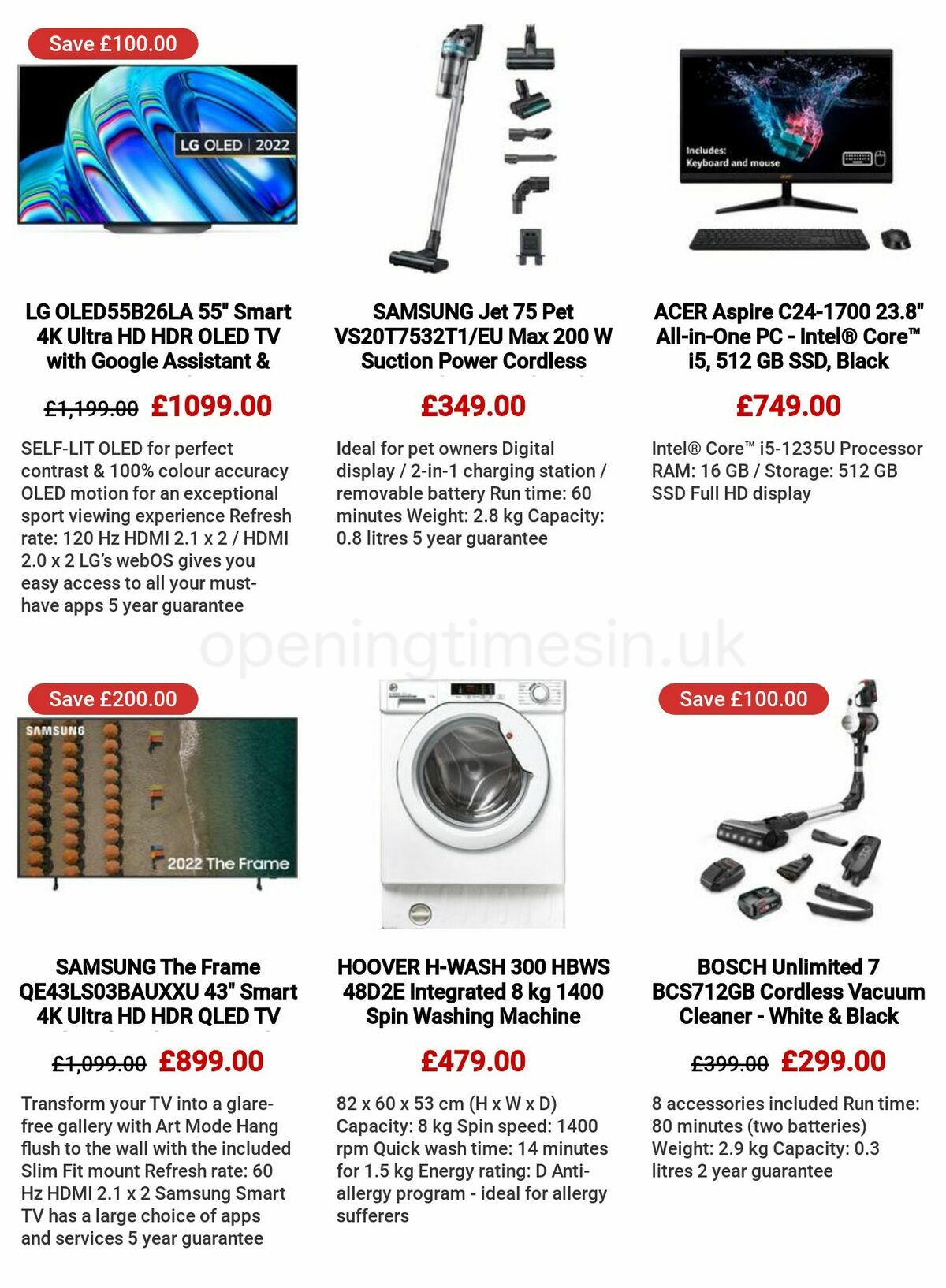 Currys Offers from 23 February