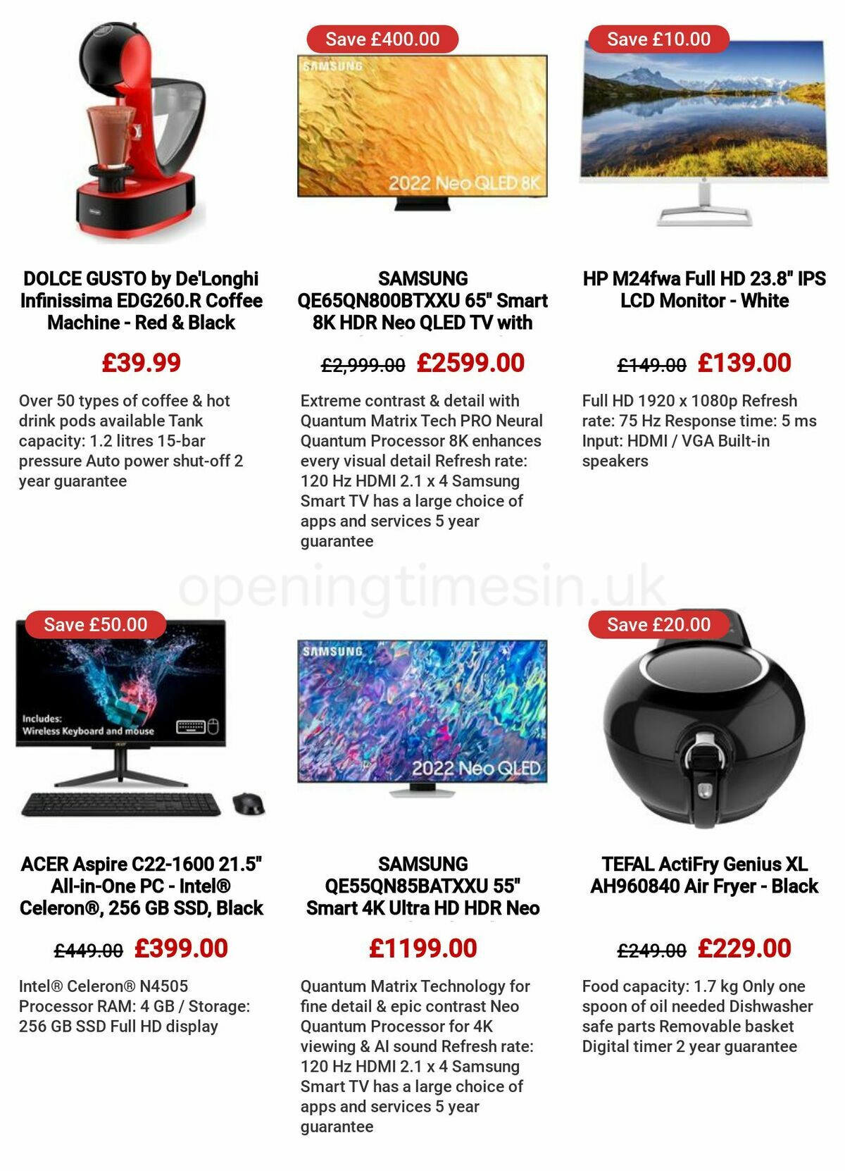 Currys Offers from 23 February