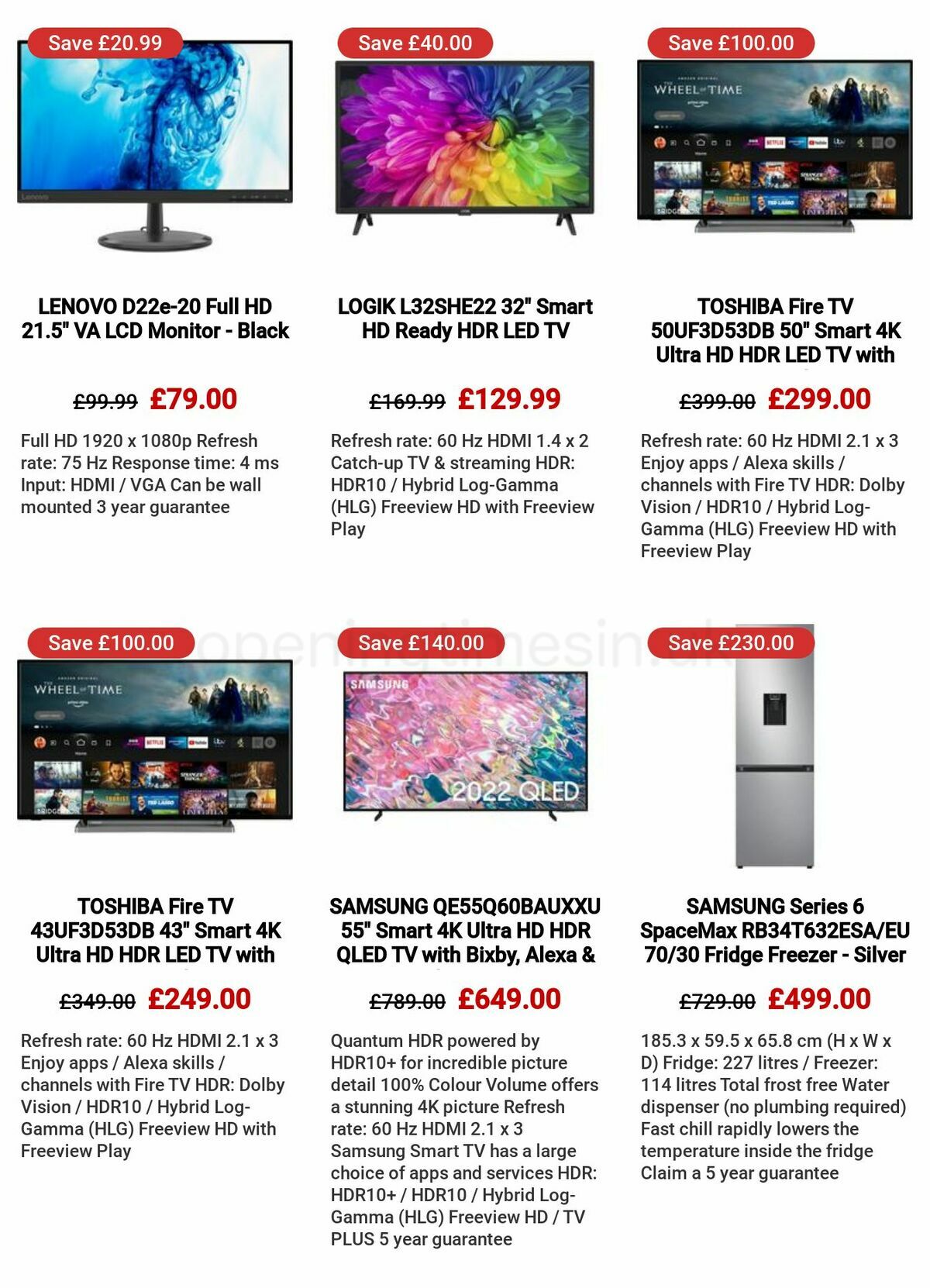 Currys Offers from 23 February