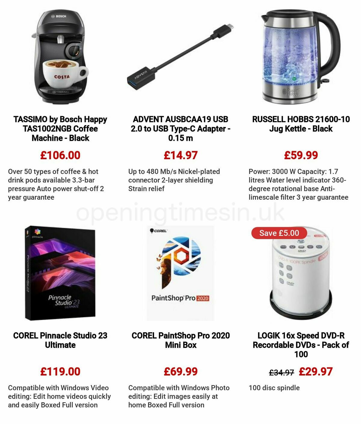 Currys Offers from 9 March