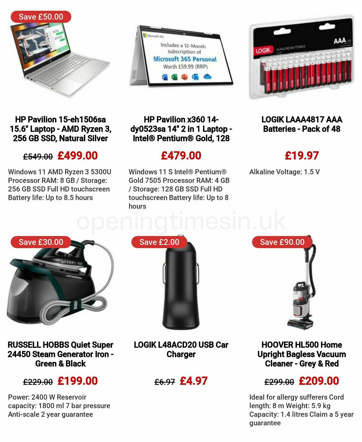 Currys Offers from 9 March