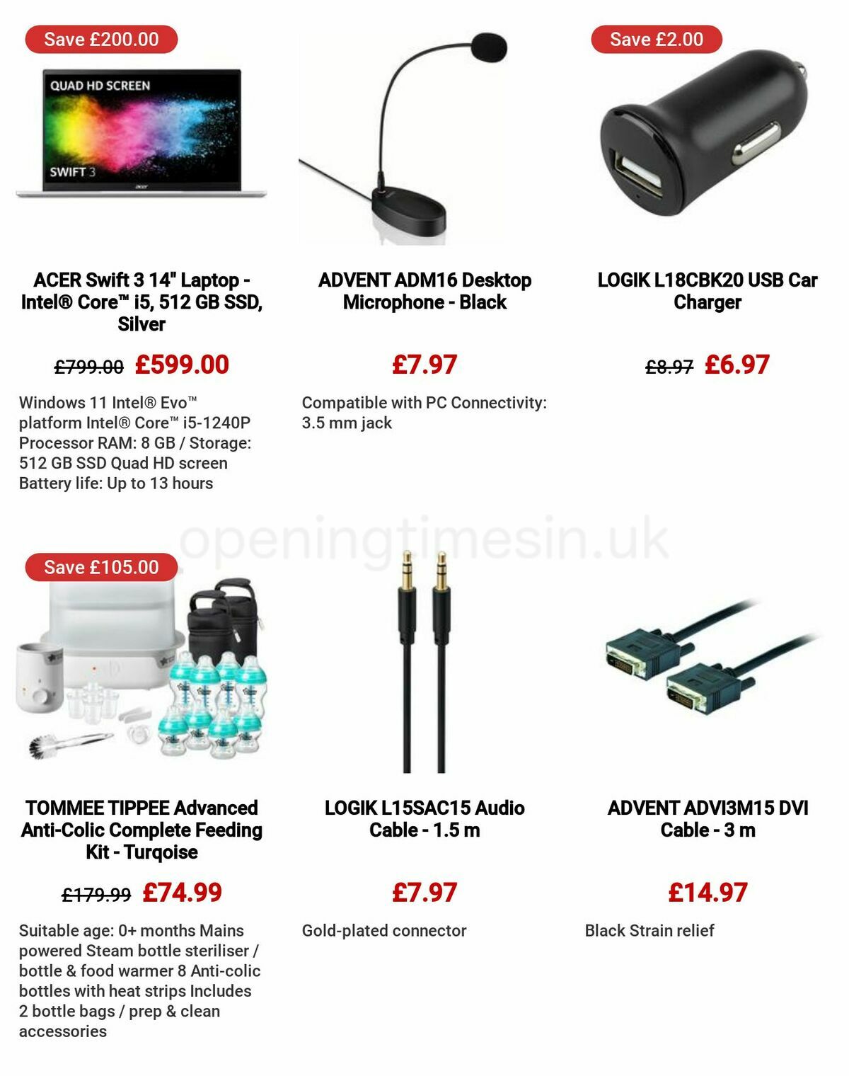 Currys Offers from 9 March