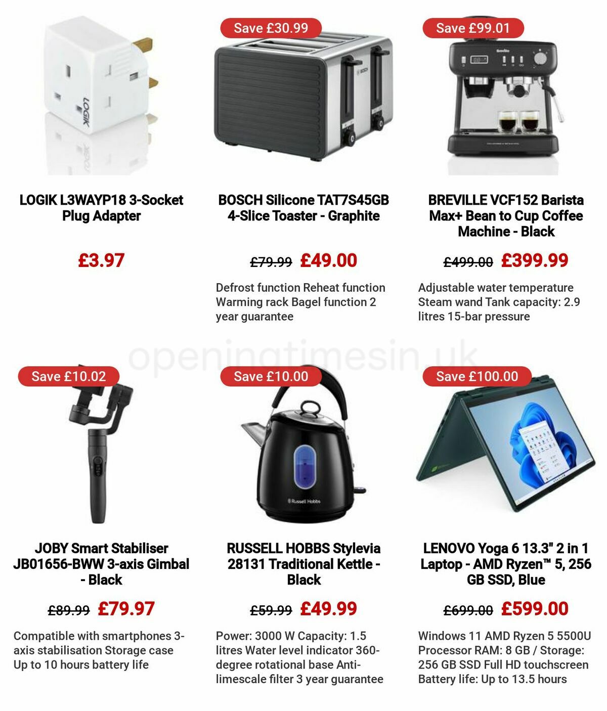 Currys Offers from 9 March