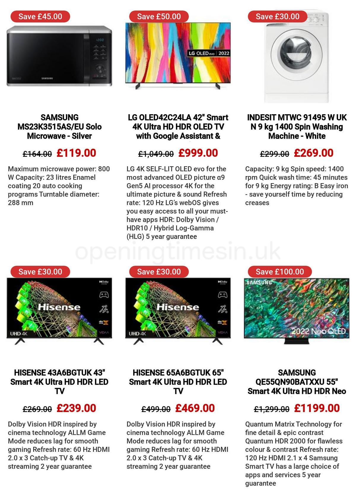 Currys Offers from 30 March