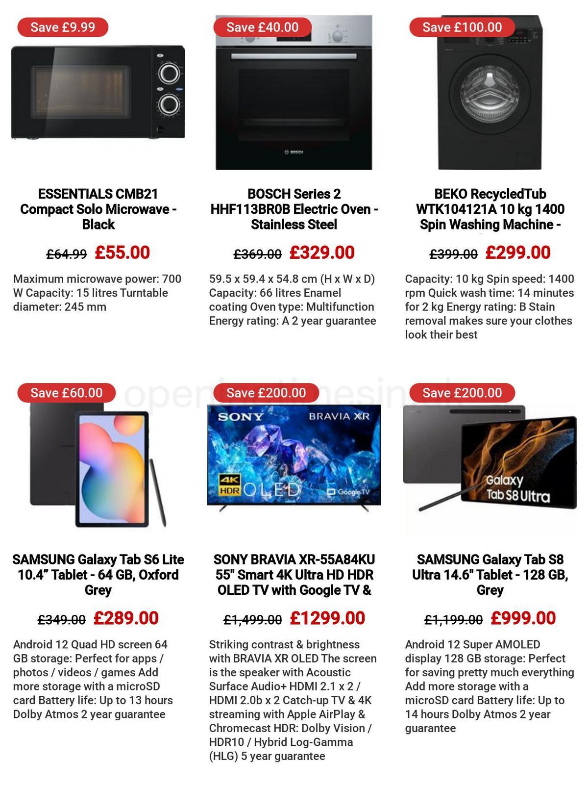 Currys Offers from 30 March