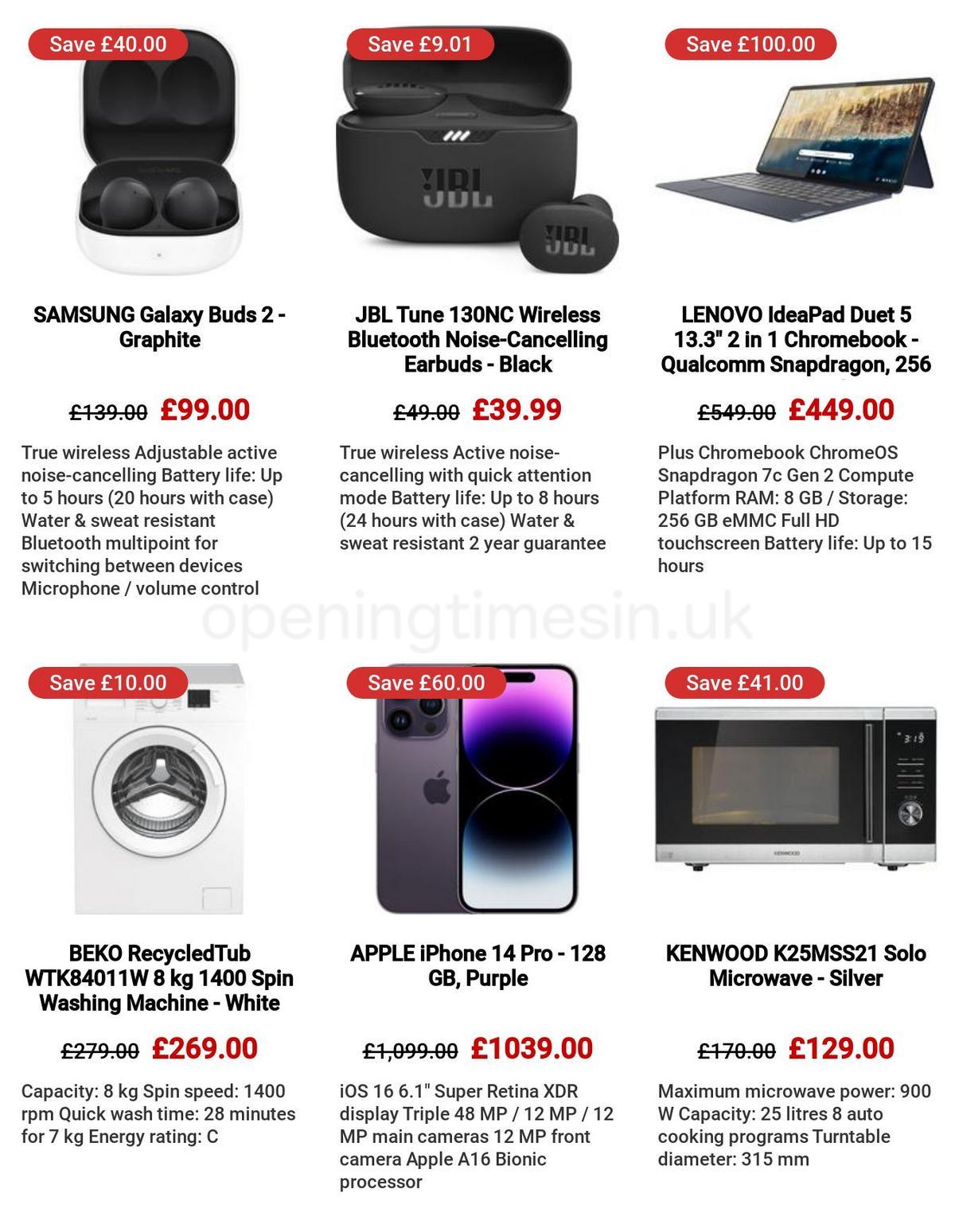 Currys Offers from 30 March