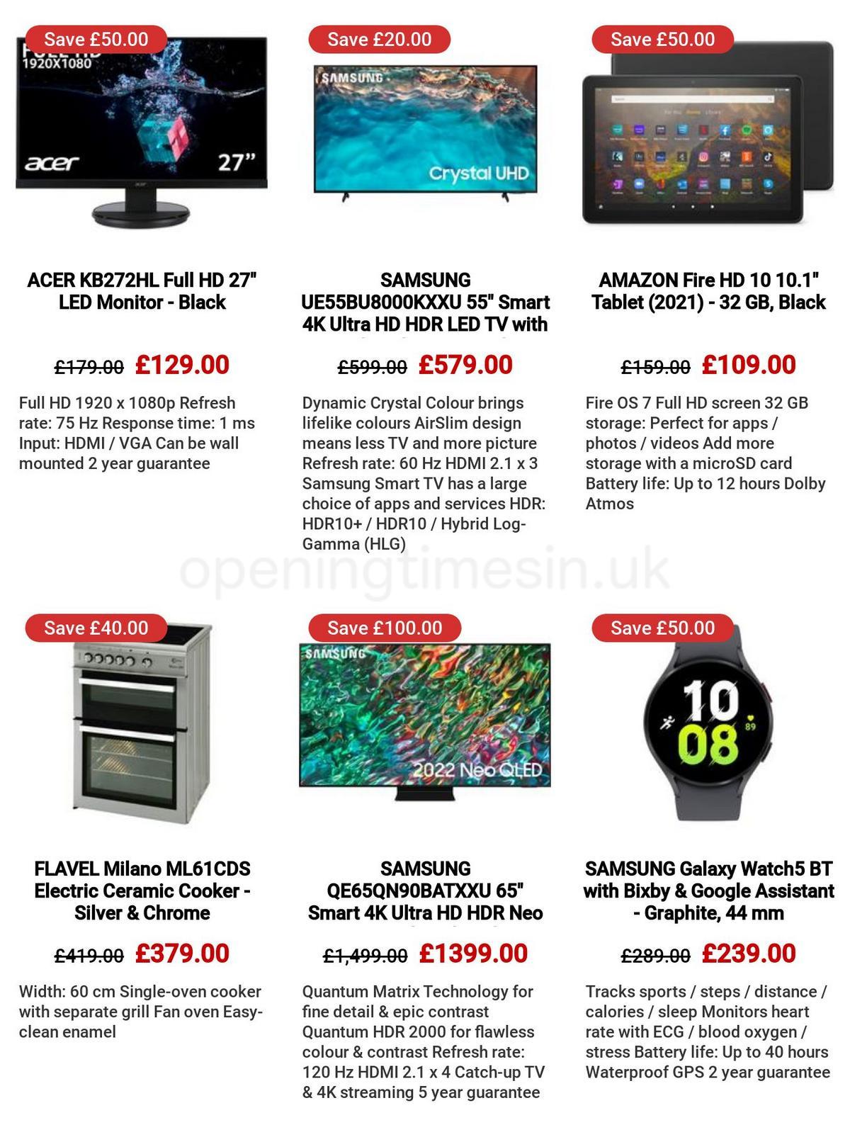 Currys Offers from 30 March