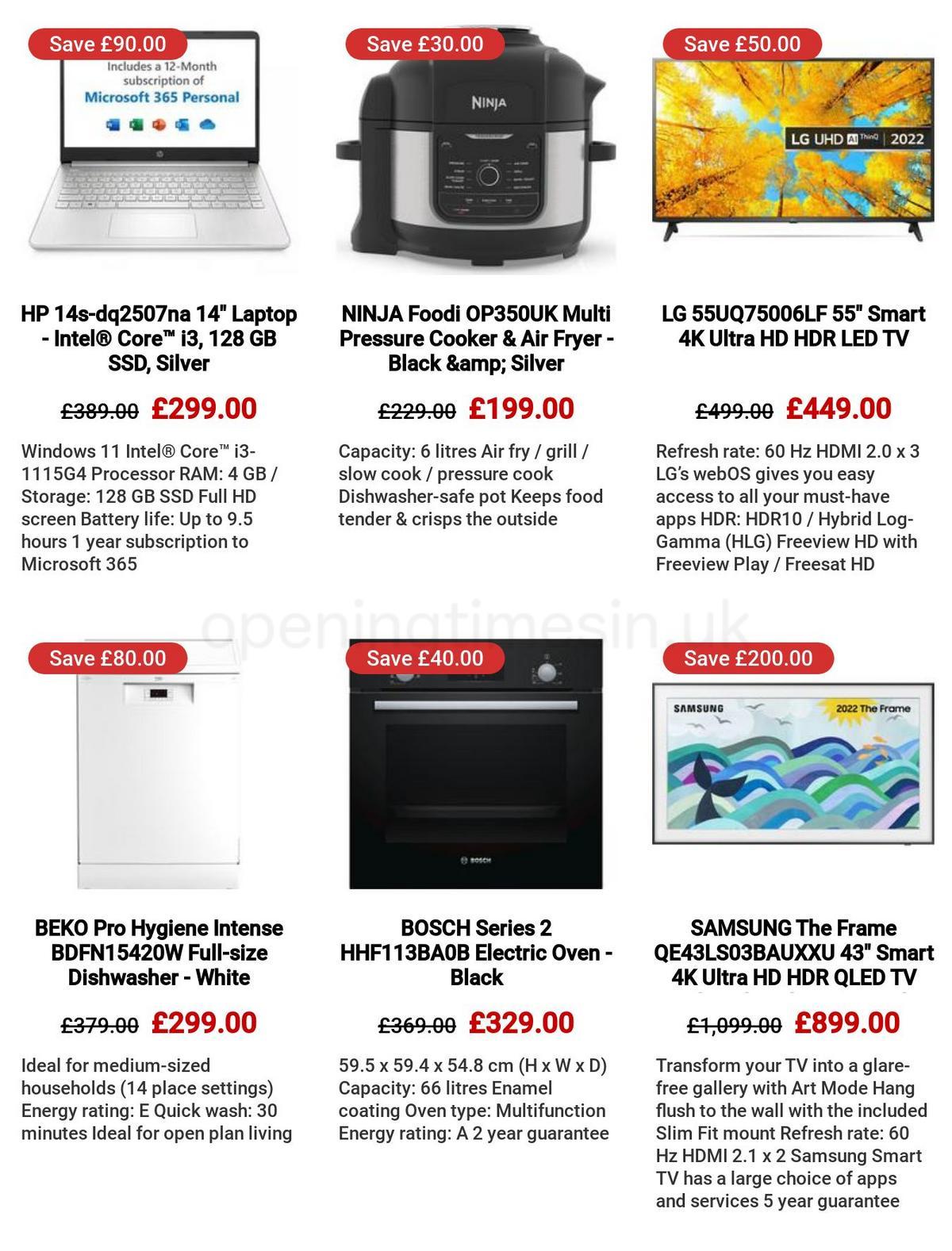 Currys Offers from 30 March
