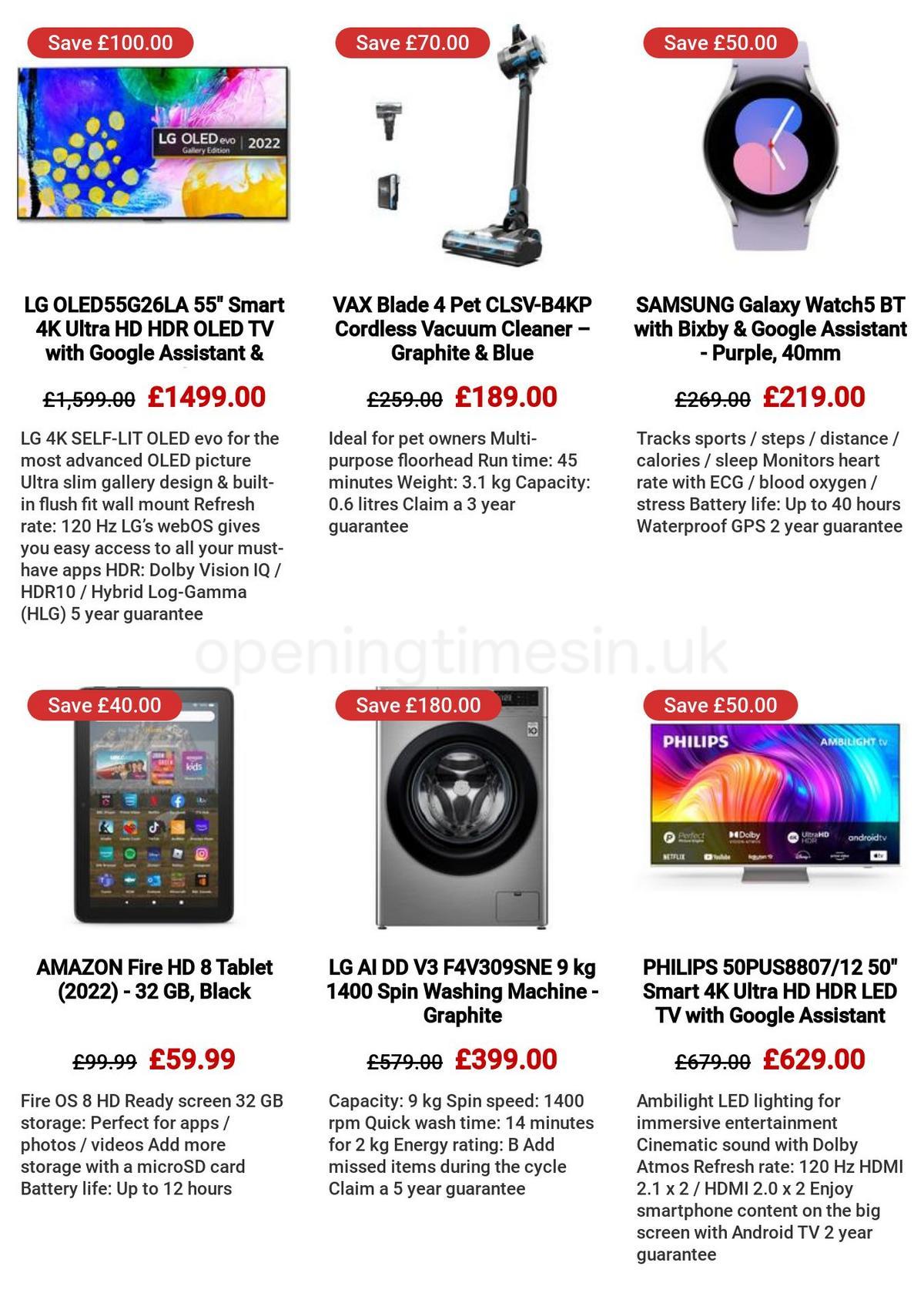 Currys Offers from 30 March