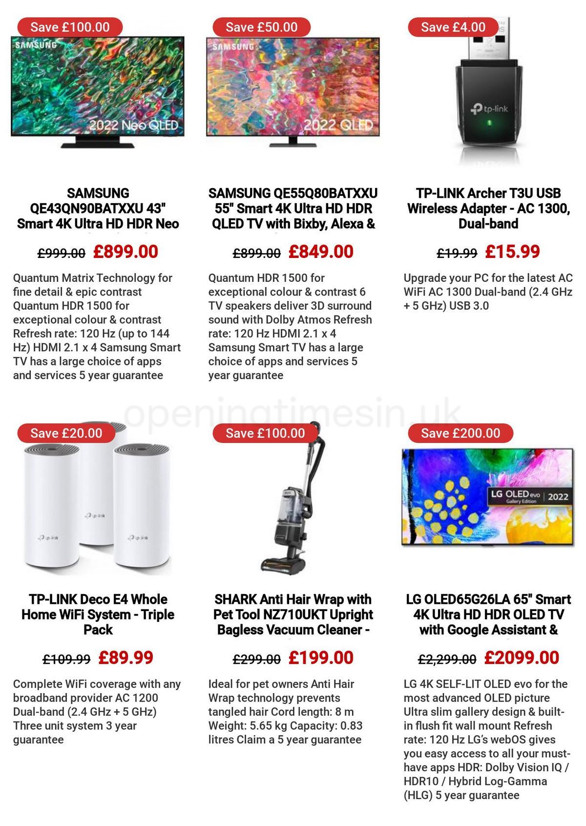 Currys Offers from 30 March
