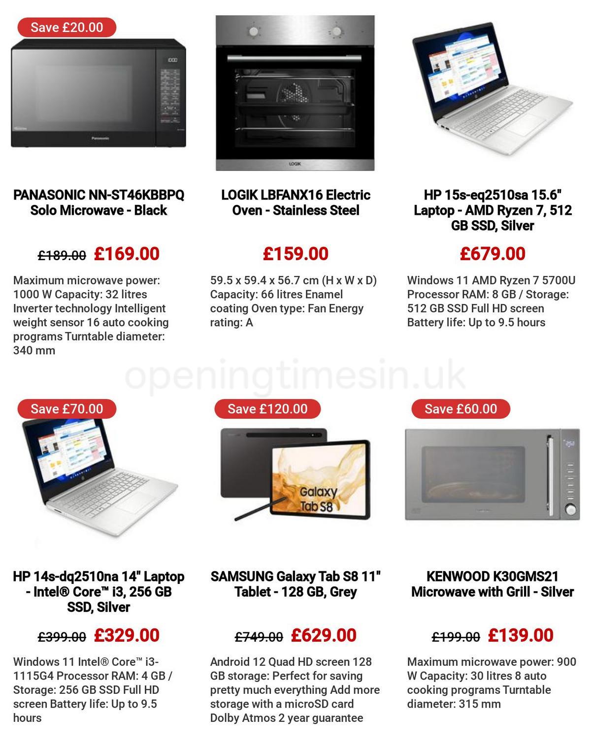 Currys Offers from 30 March