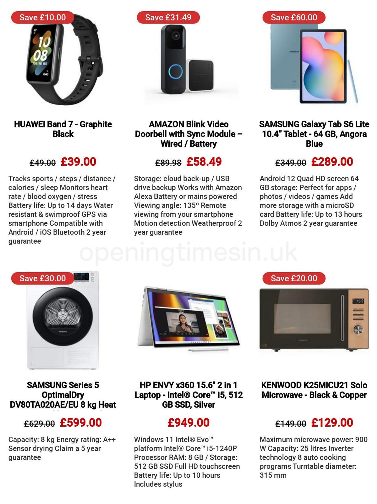 Currys Offers from 30 March