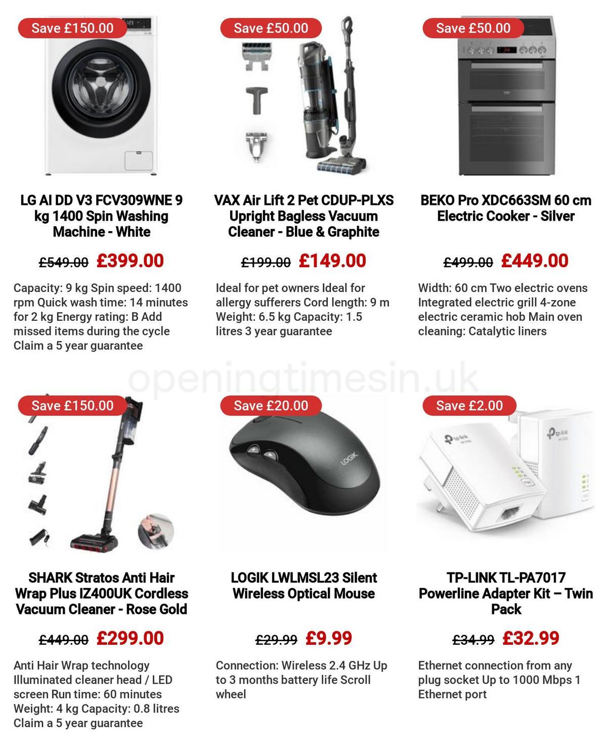 Currys Offers from 30 March