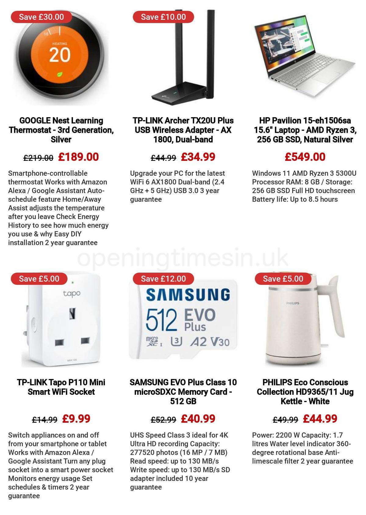 Currys Offers from 30 March